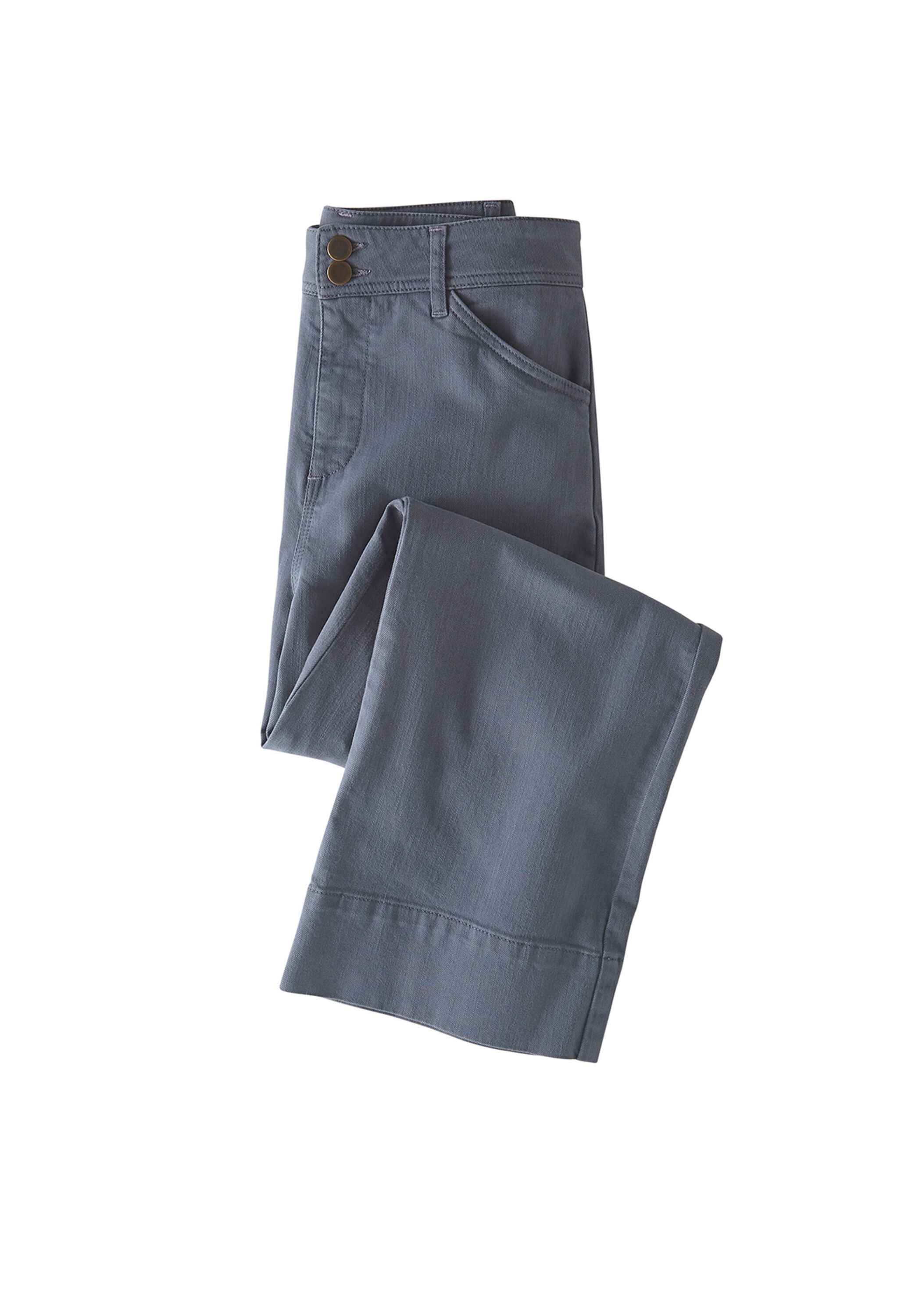 Cropped Jeans mit weitem Bein
