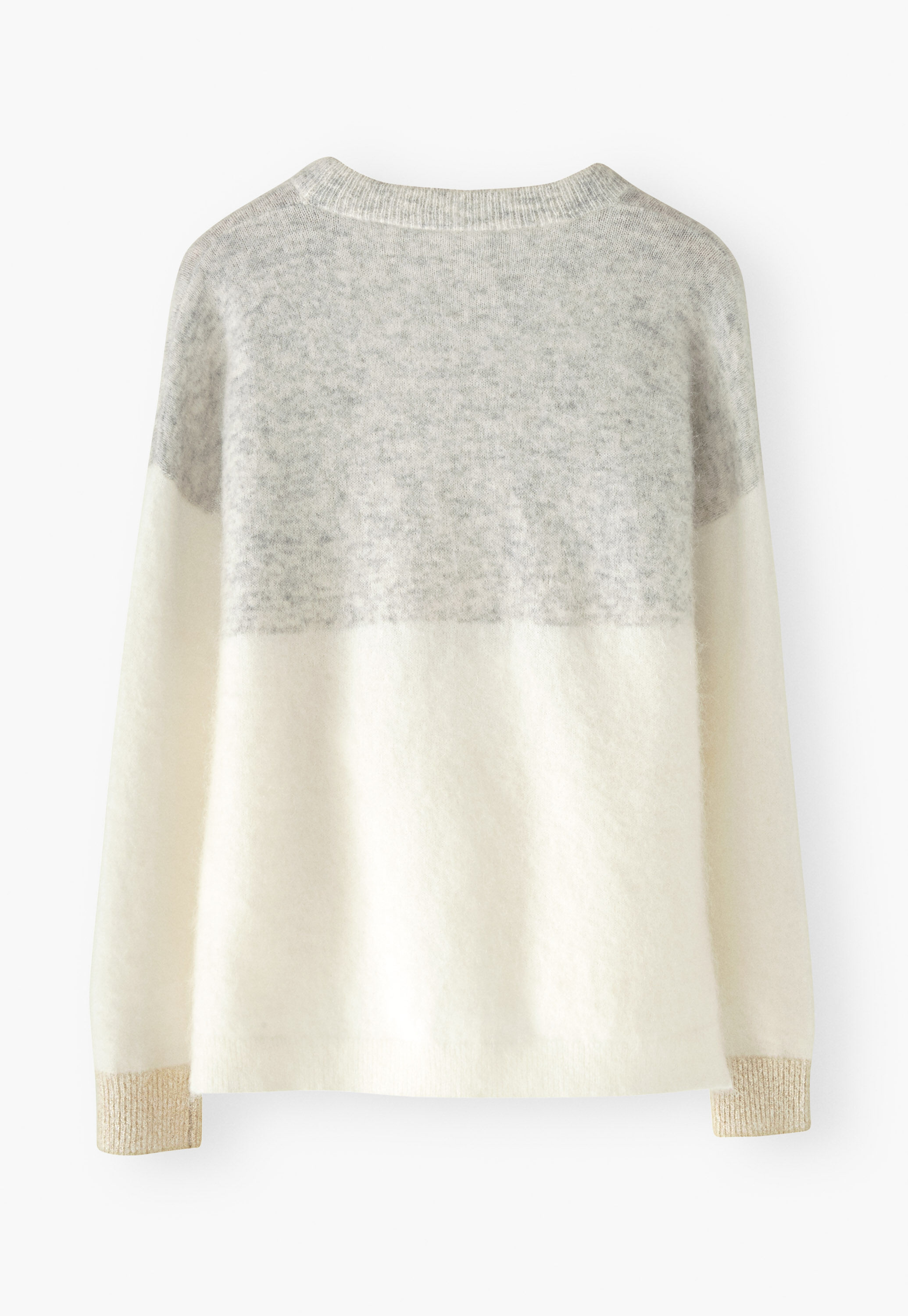 Zweifarbiger Pullover