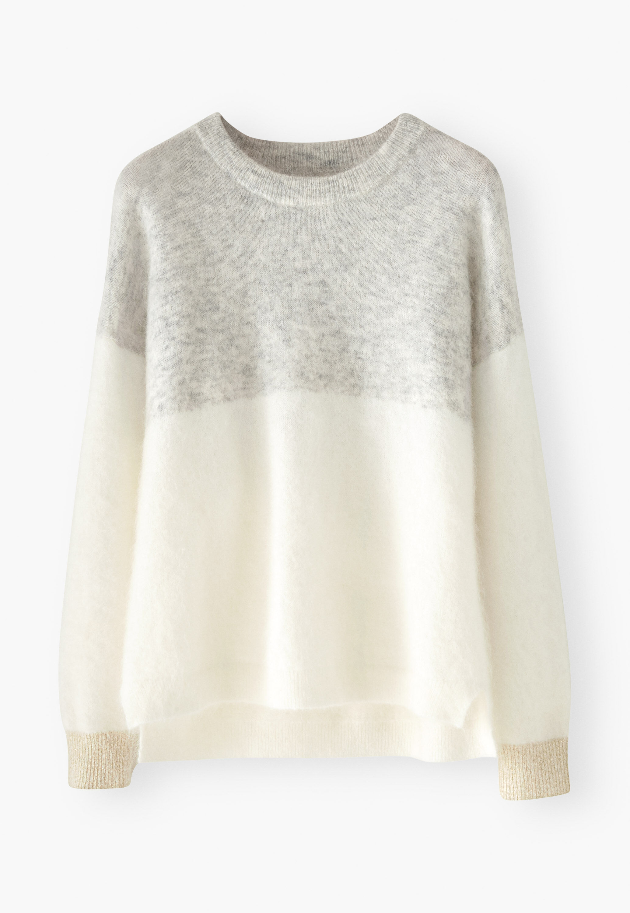 Zweifarbiger Pullover