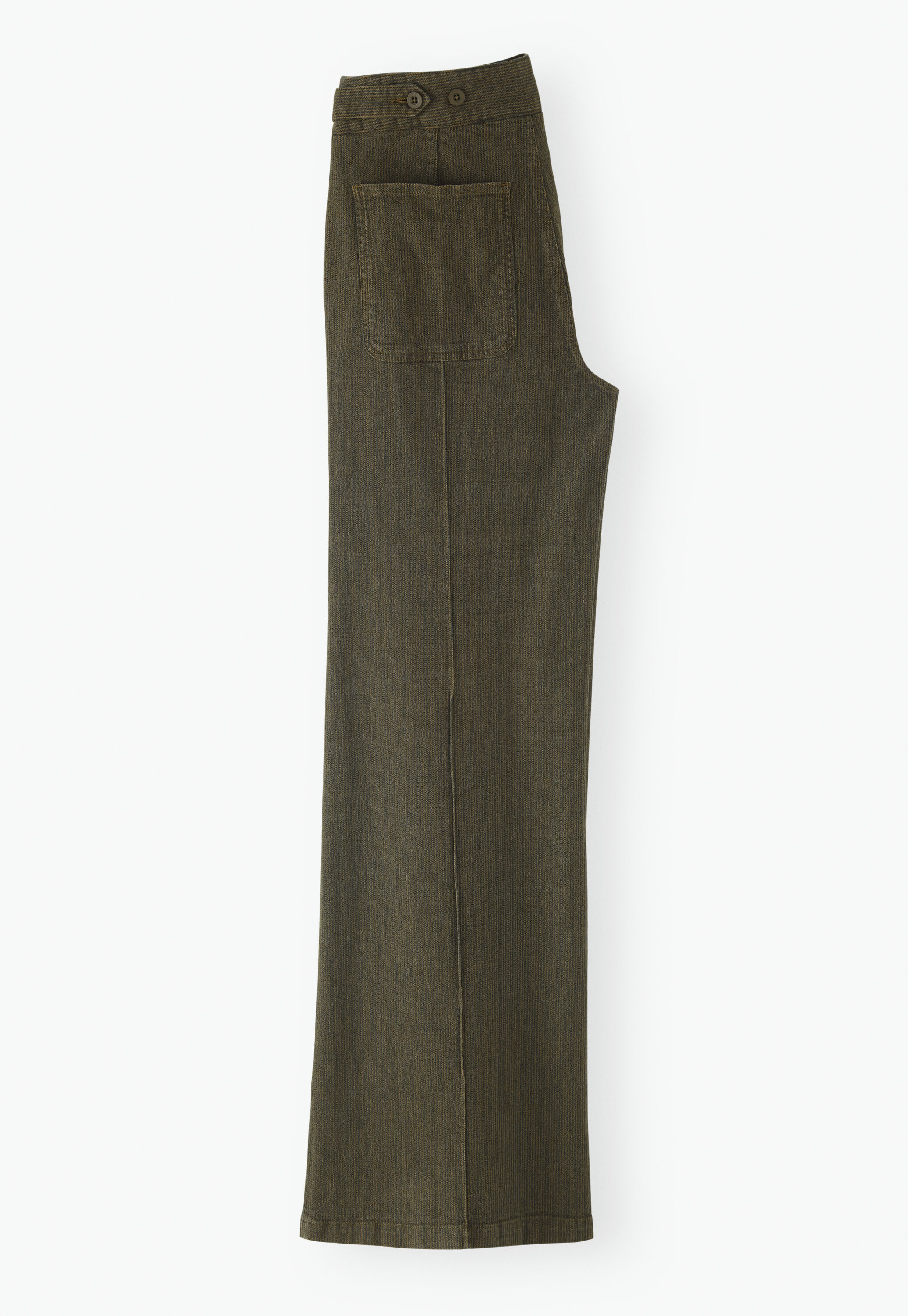 Gestreifte Hose mit weitem Bein