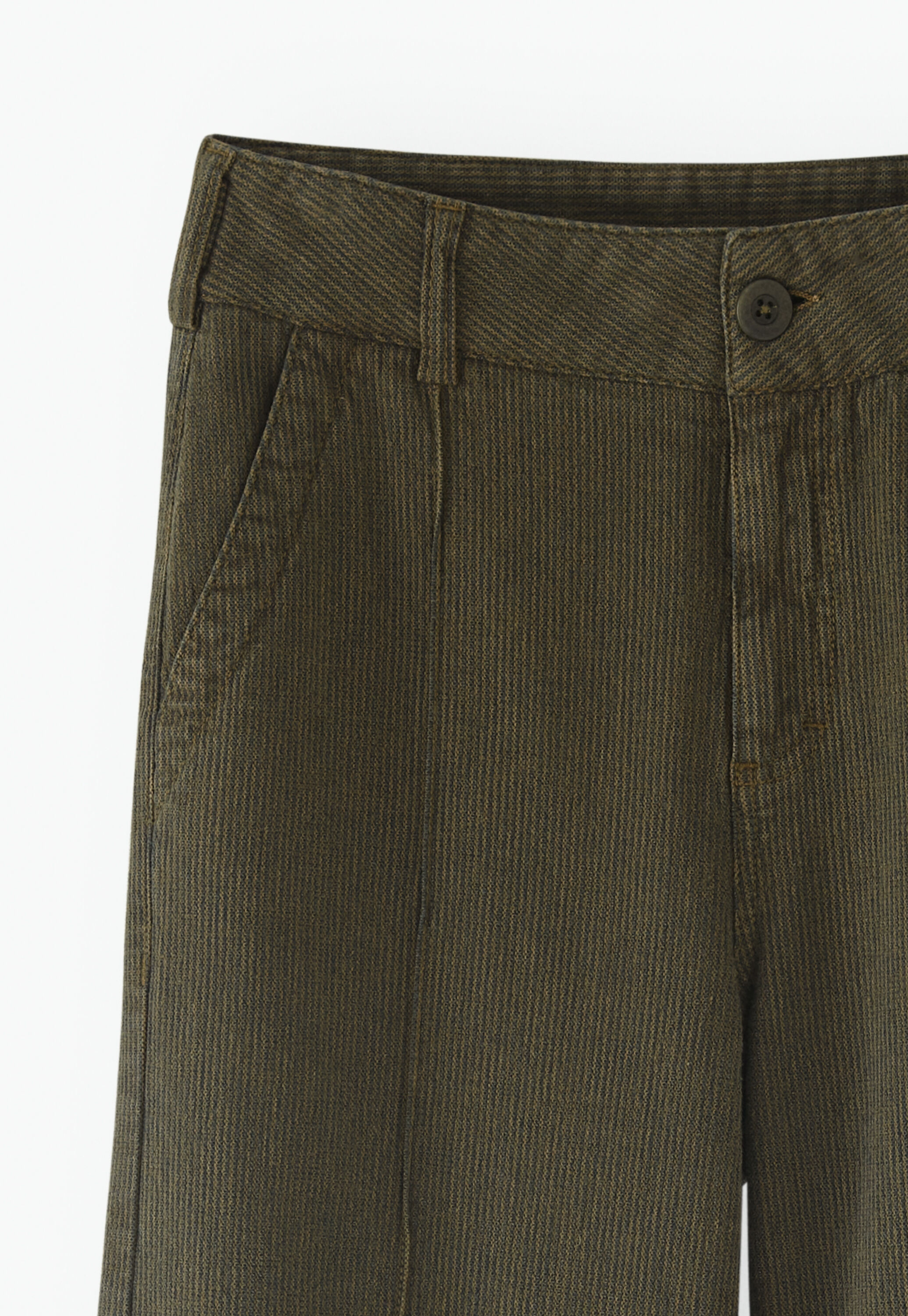 Gestreifte Hose mit weitem Bein