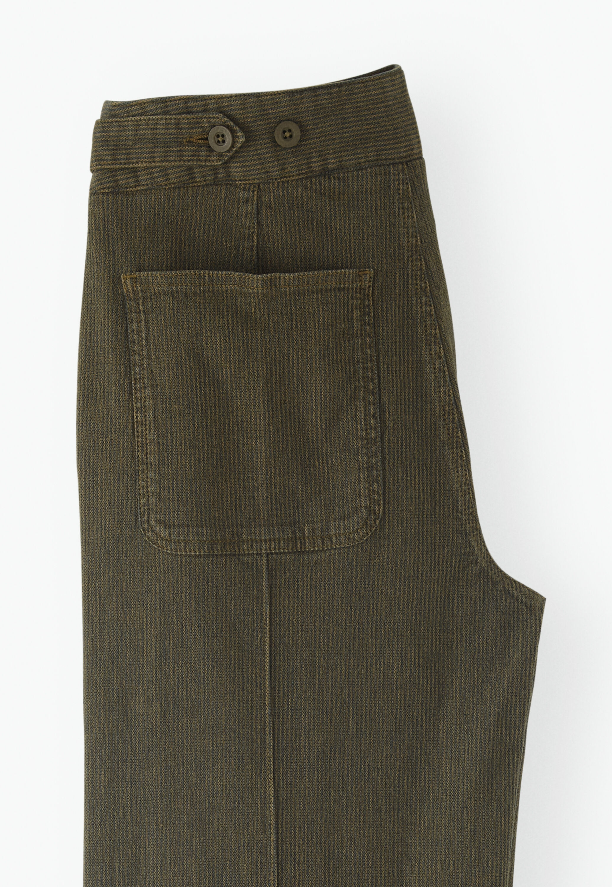Gestreifte Hose mit weitem Bein