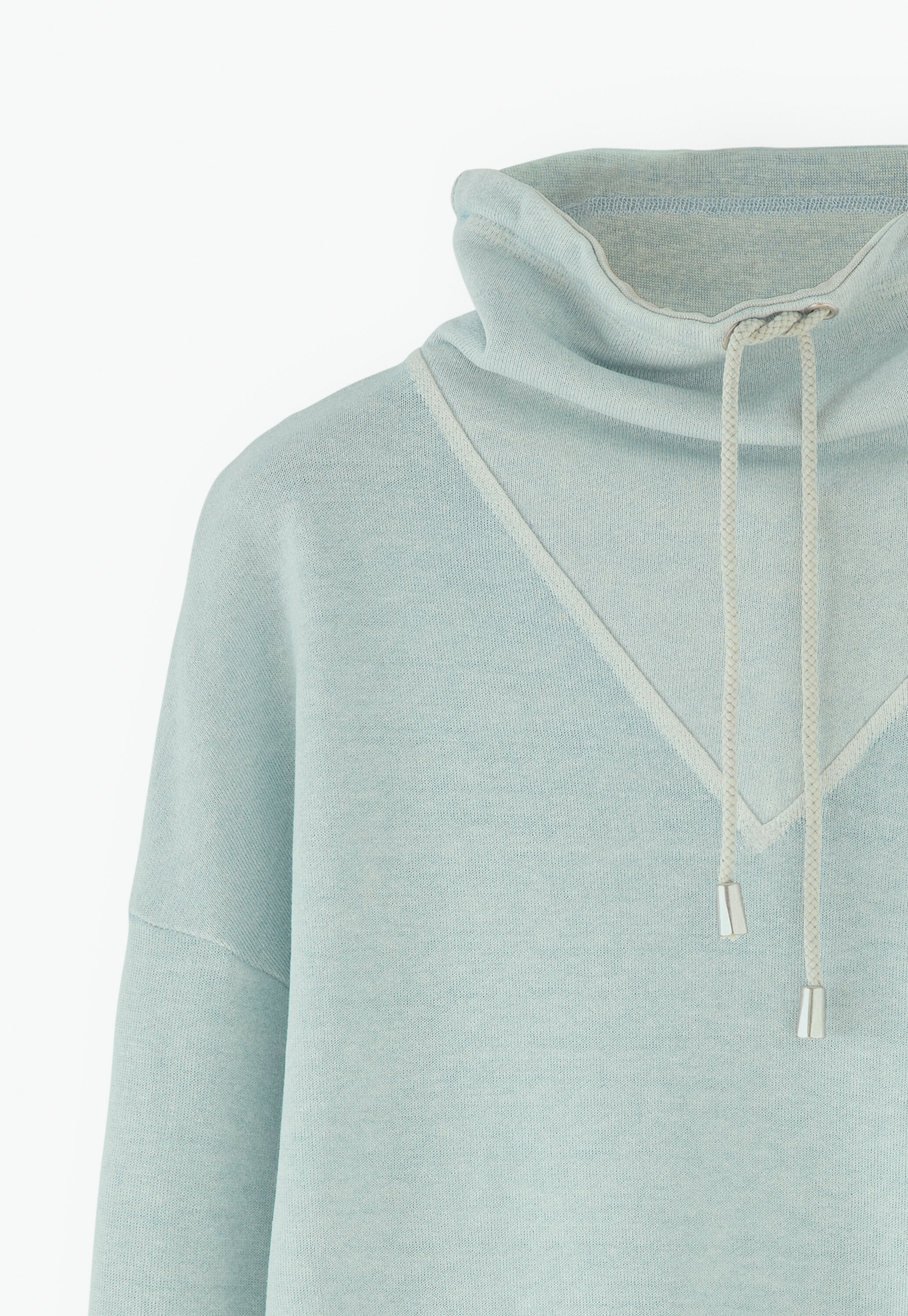 Sweatshirt mit Trichterkragen