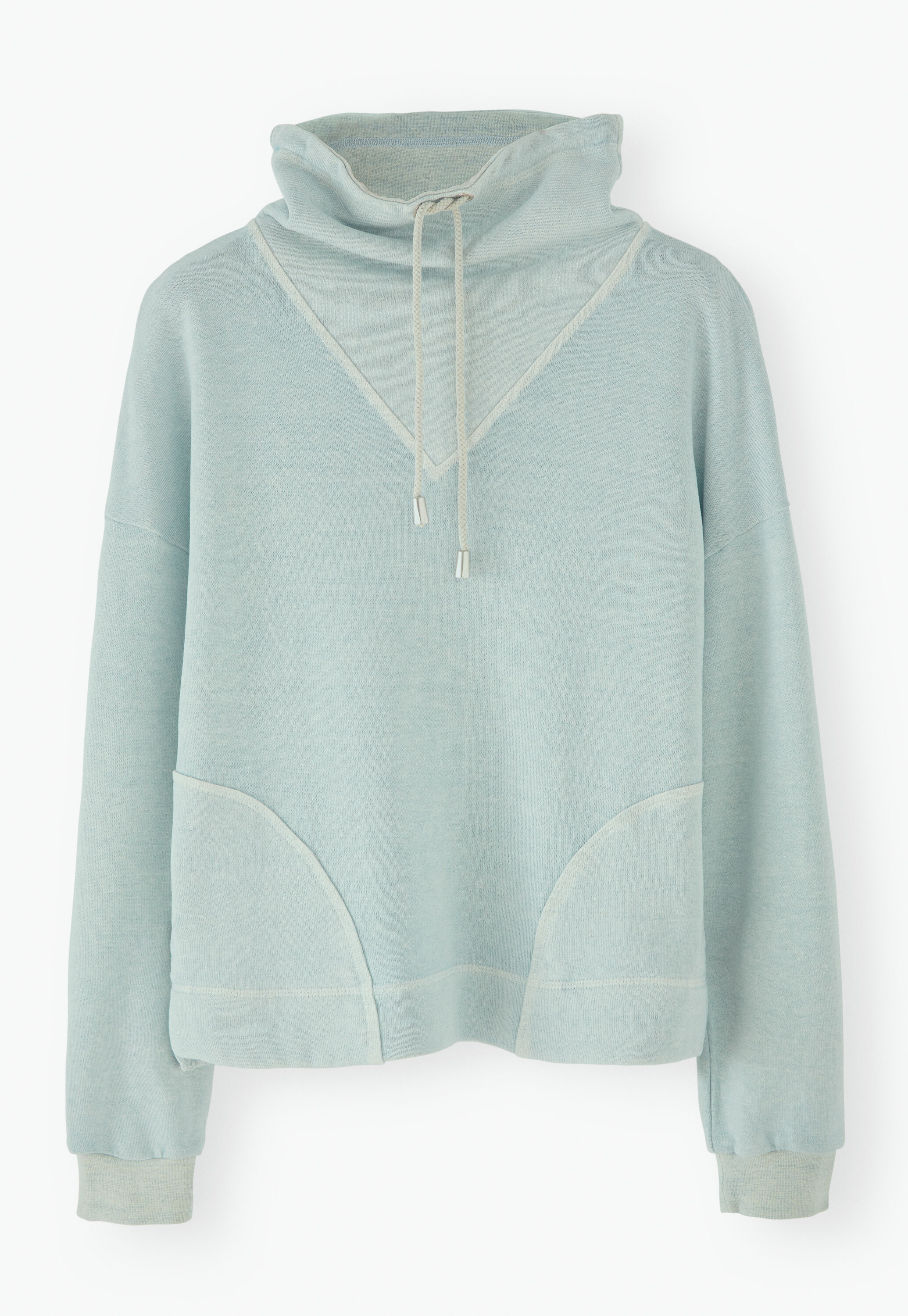 Sweatshirt mit Trichterkragen