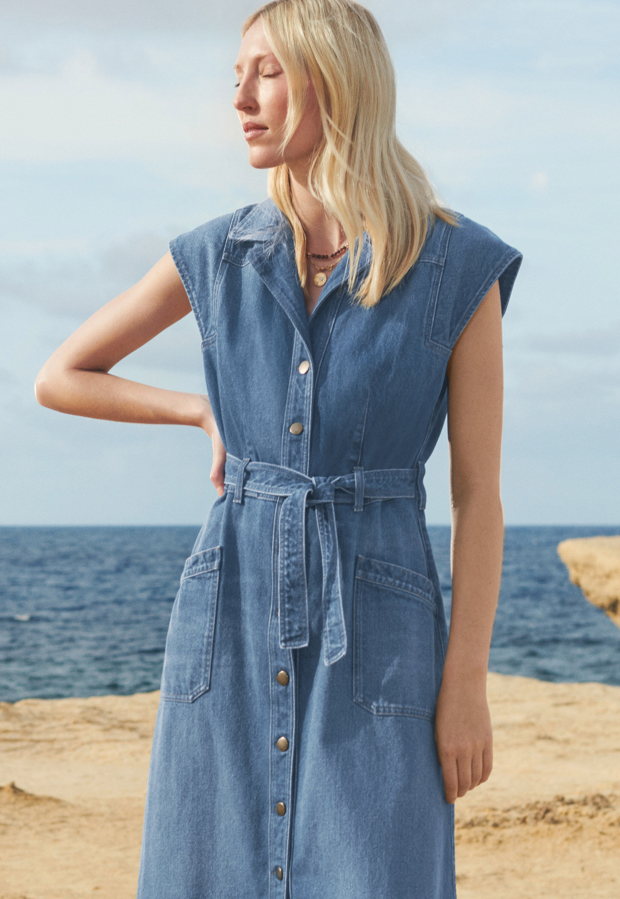 Kleid aus Denim