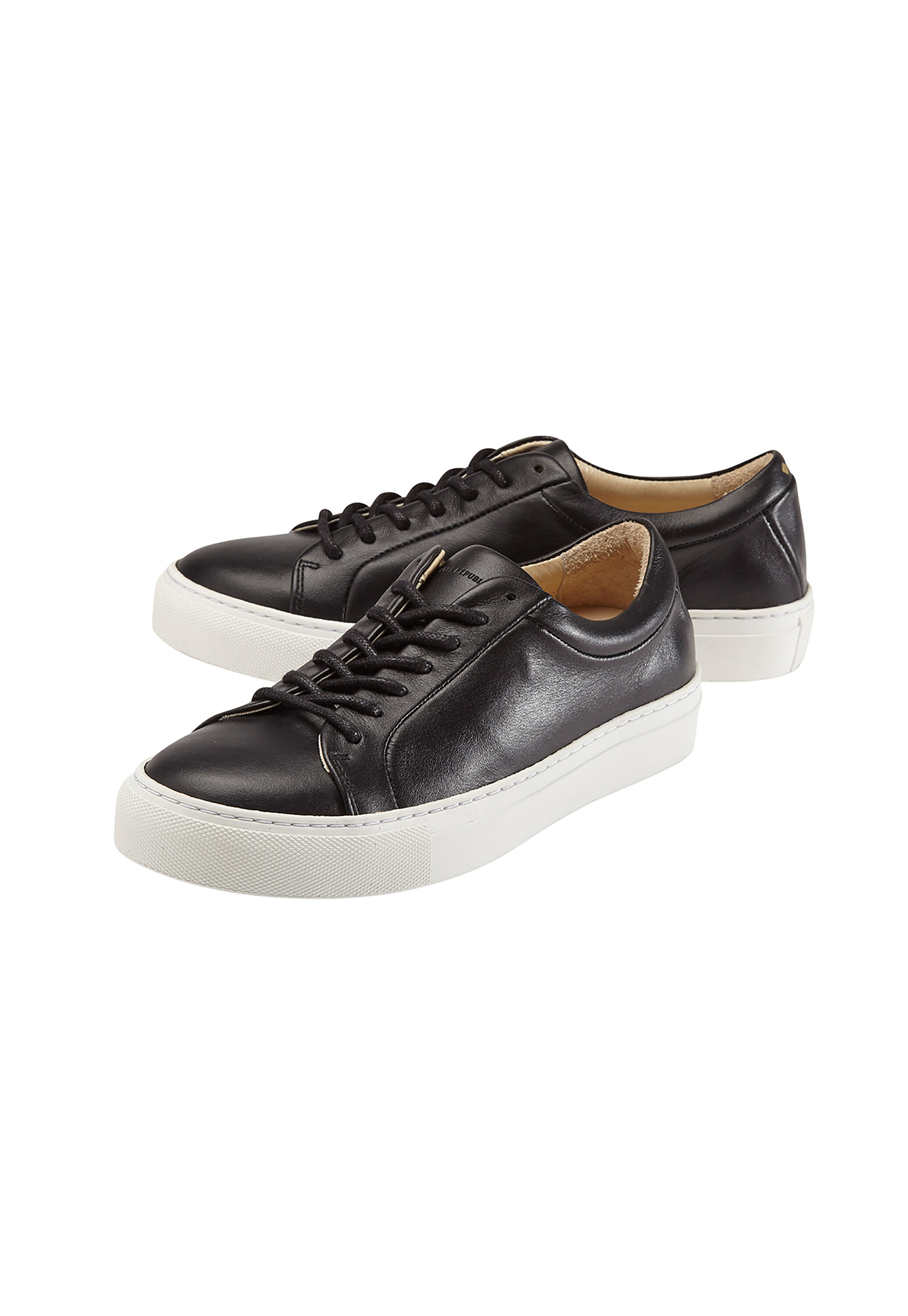 Schwarze Schn&uuml;r-Sneaker