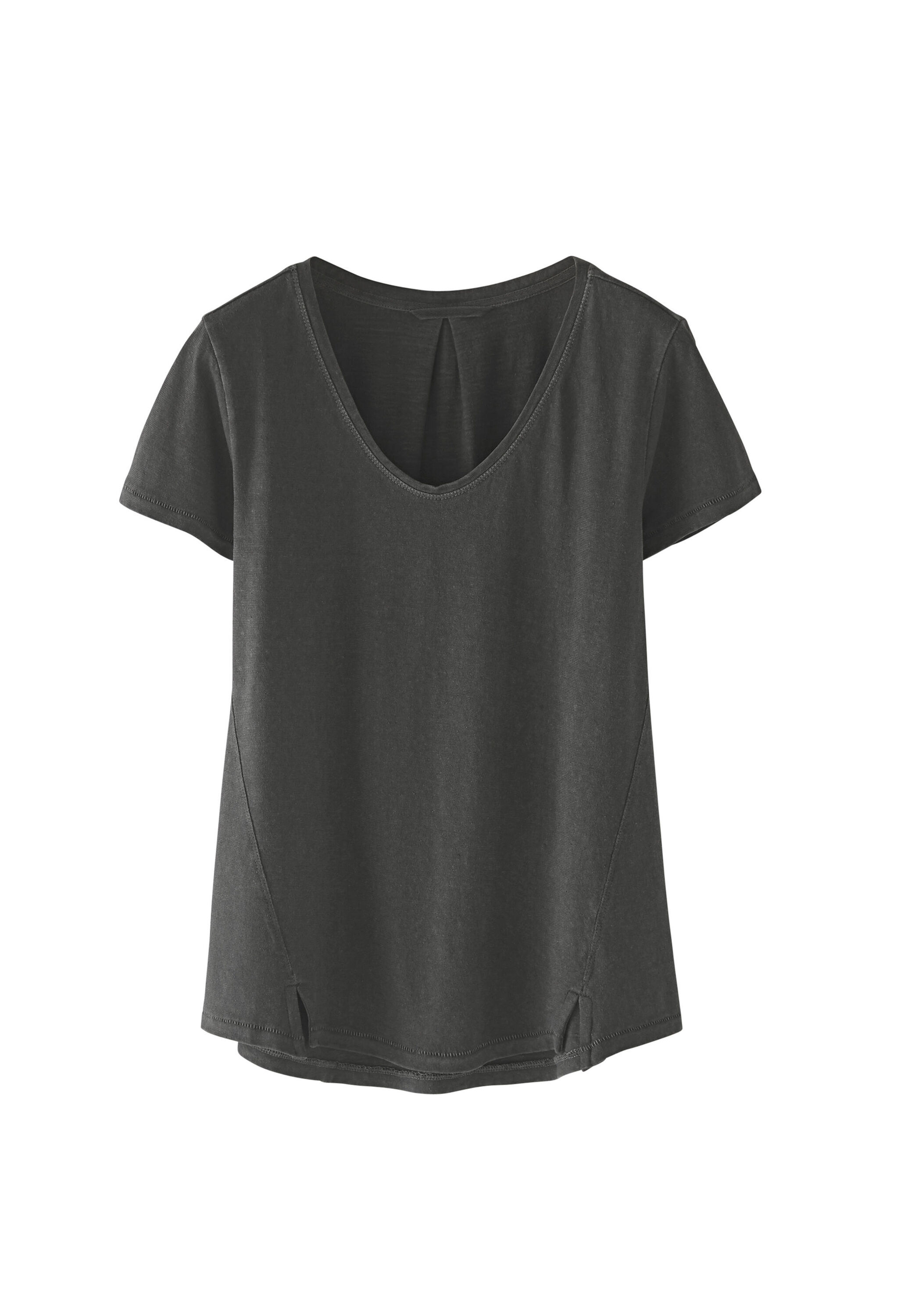 T-Shirt mit U-Ausschnitt