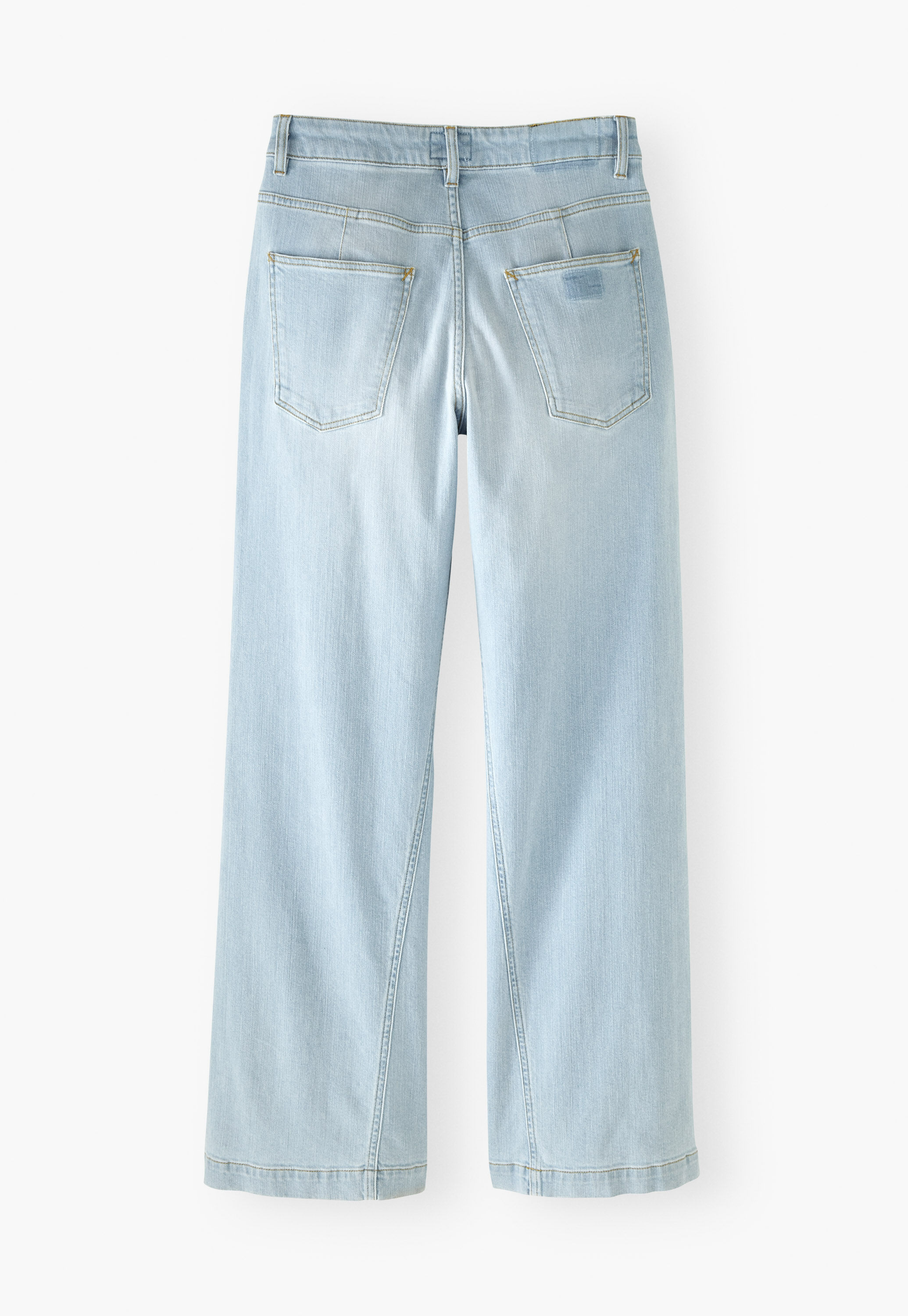 Lange Jeans mit weitem Bein