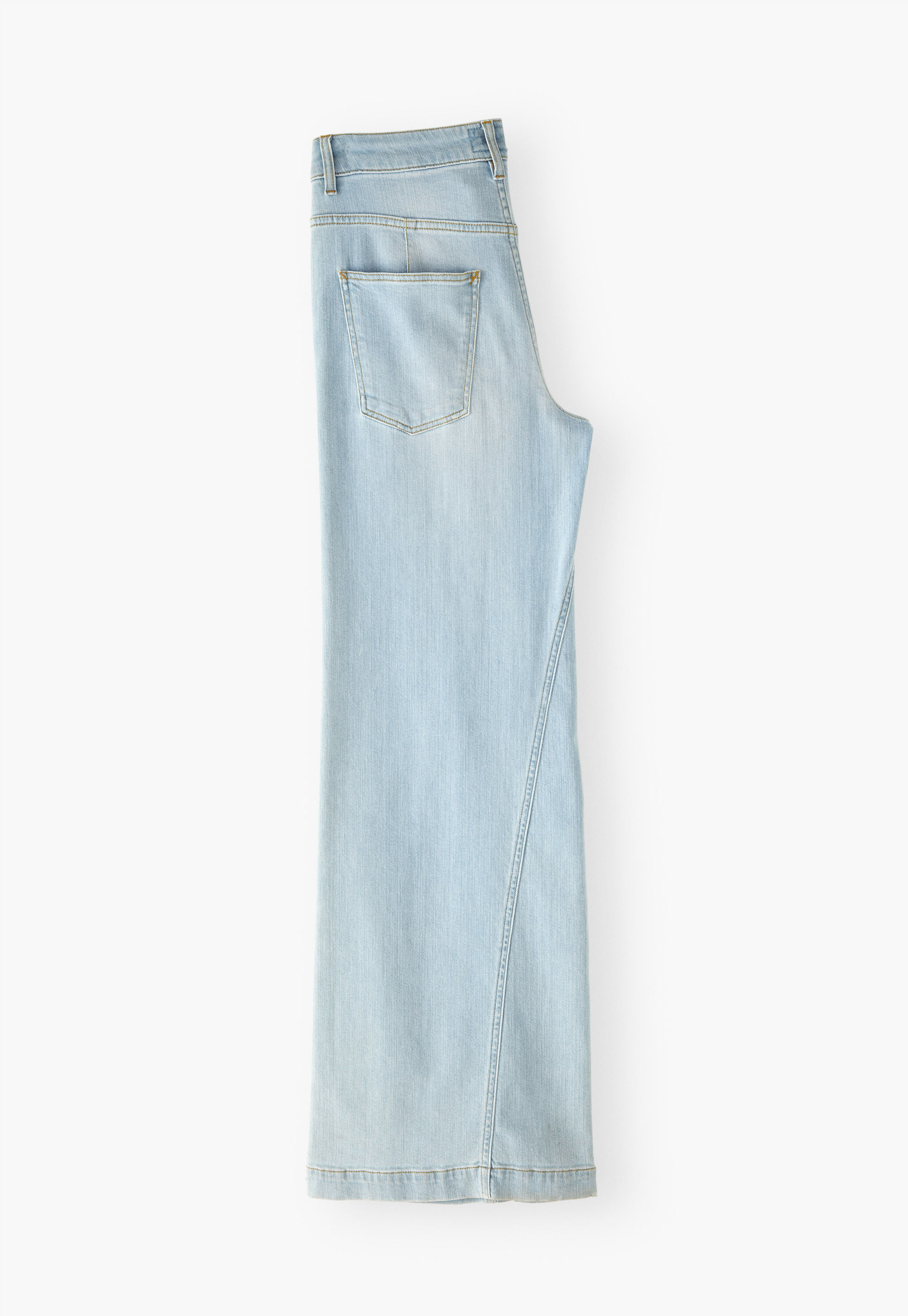 Lange Jeans mit weitem Bein