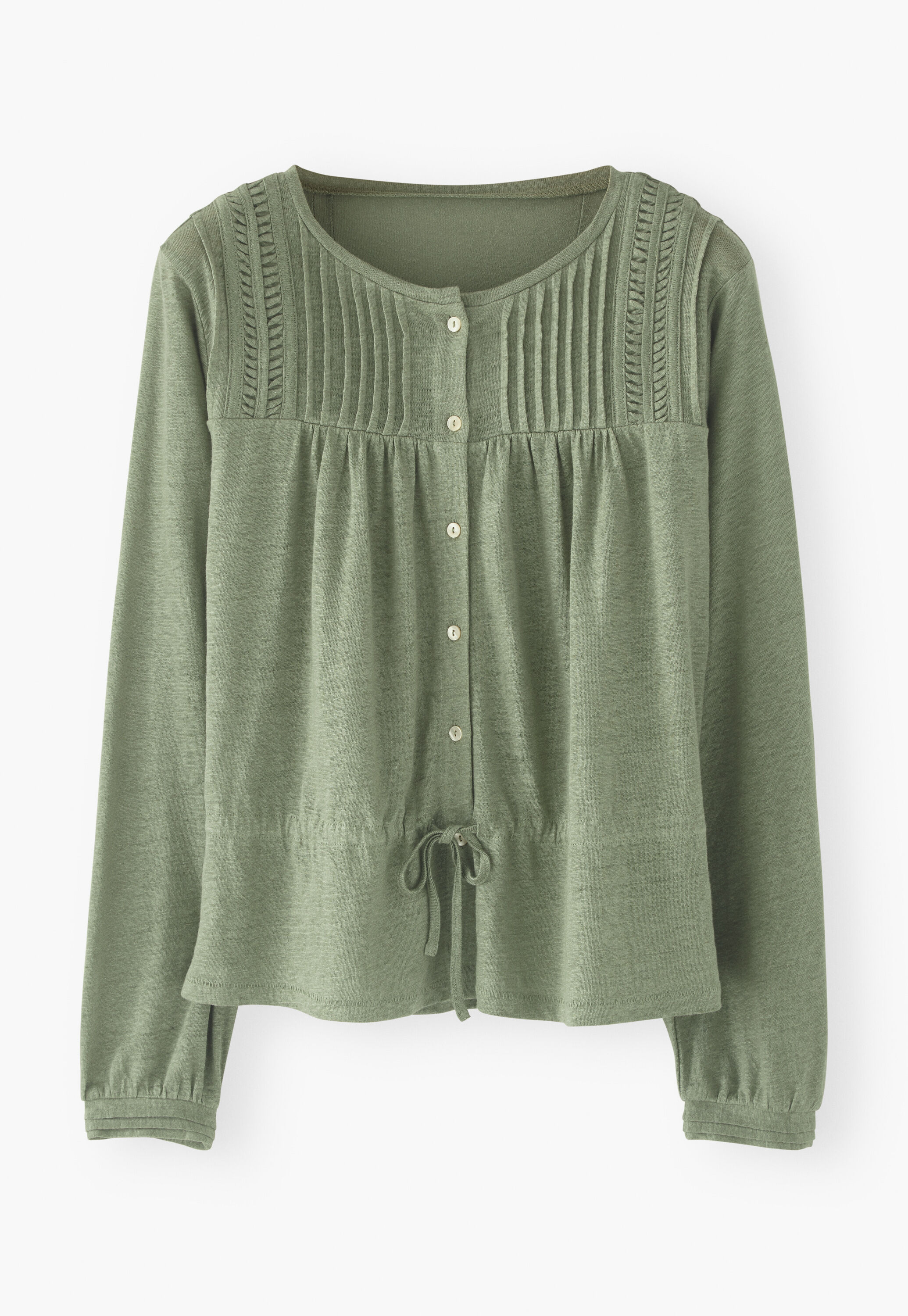 Top mit Bindeband in der Taille