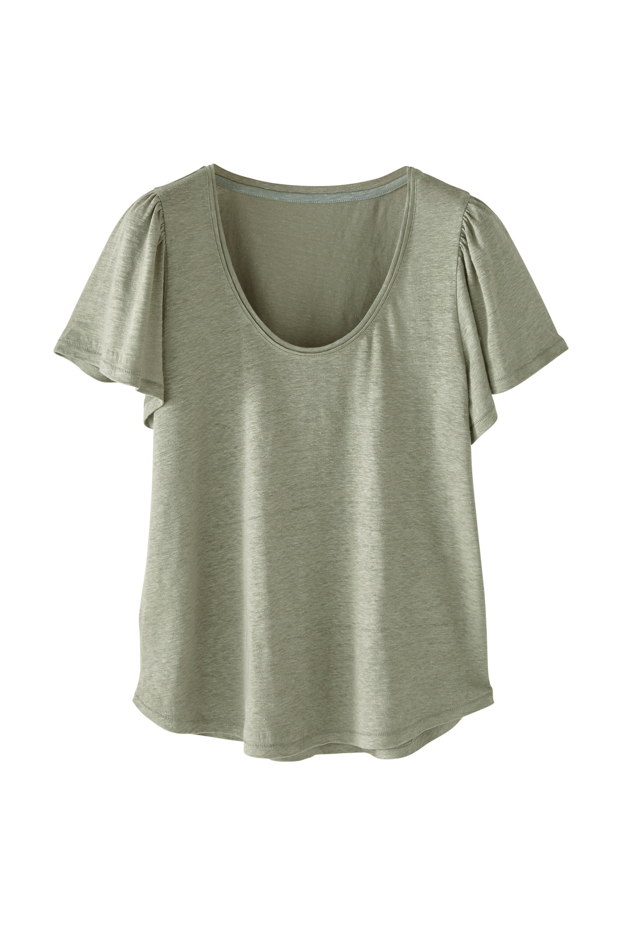 T-Shirt mit Flatter&auml;rmeln
