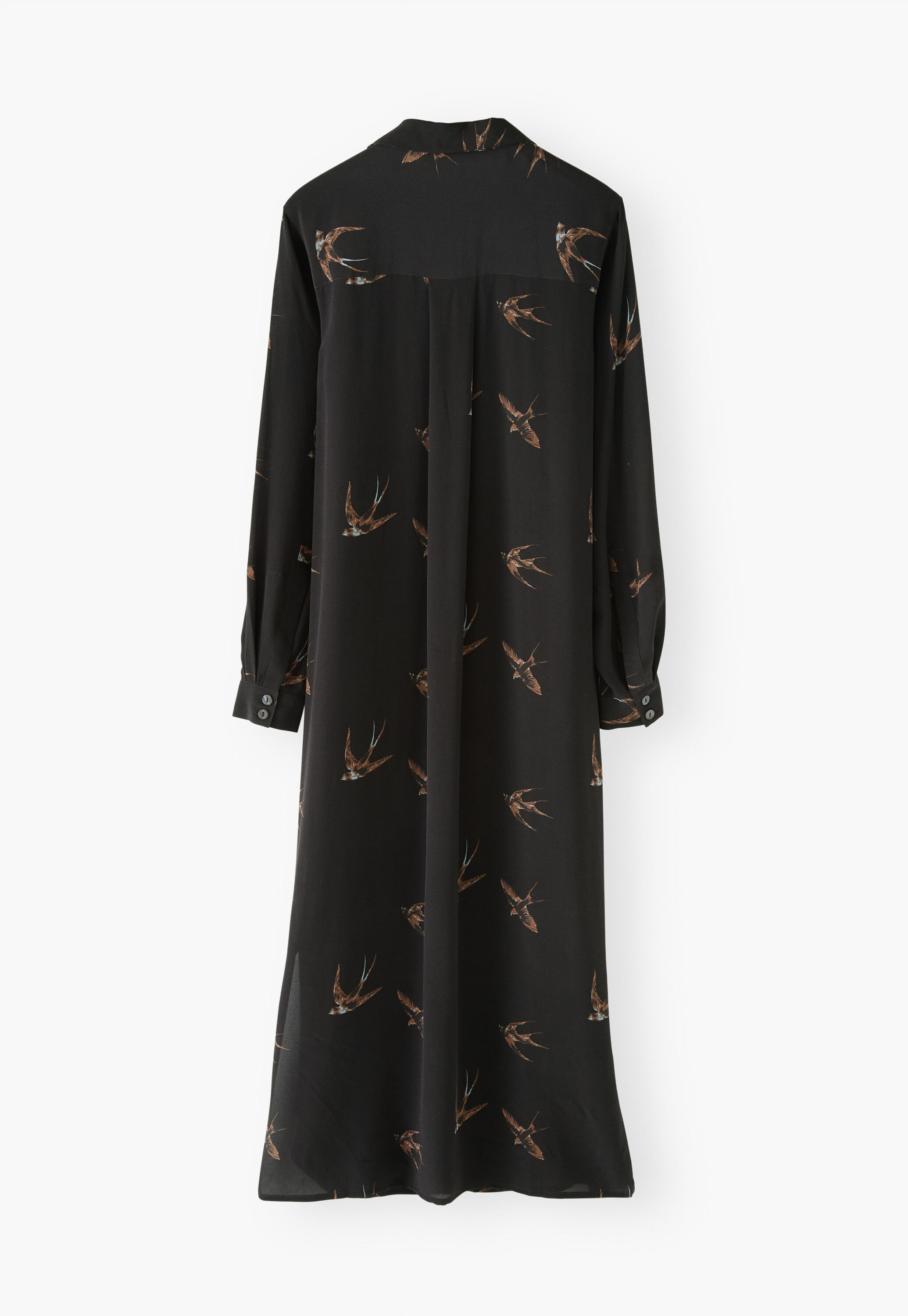Kleid mit Schwalben-Print