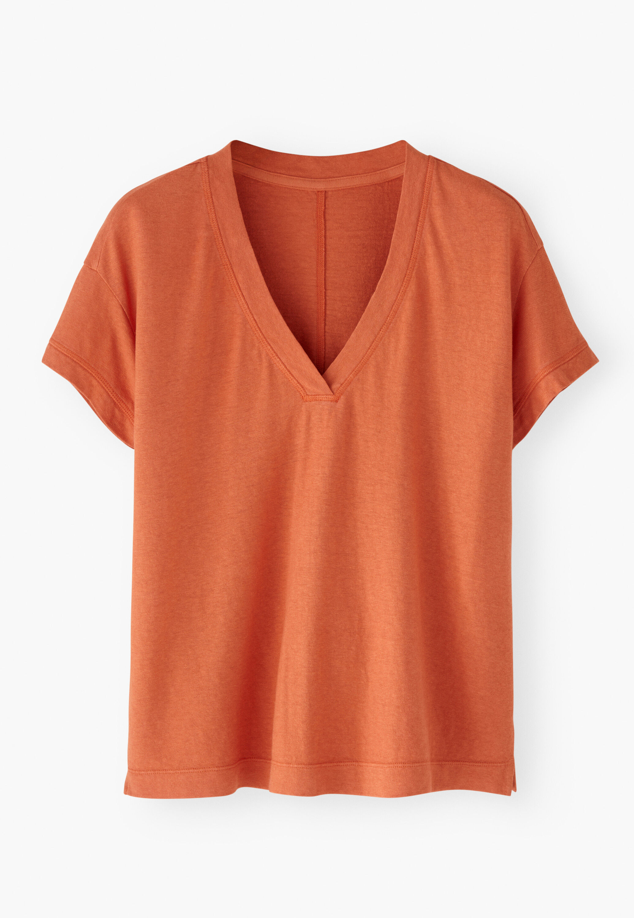 T-Shirt mit V-Ausschnitt