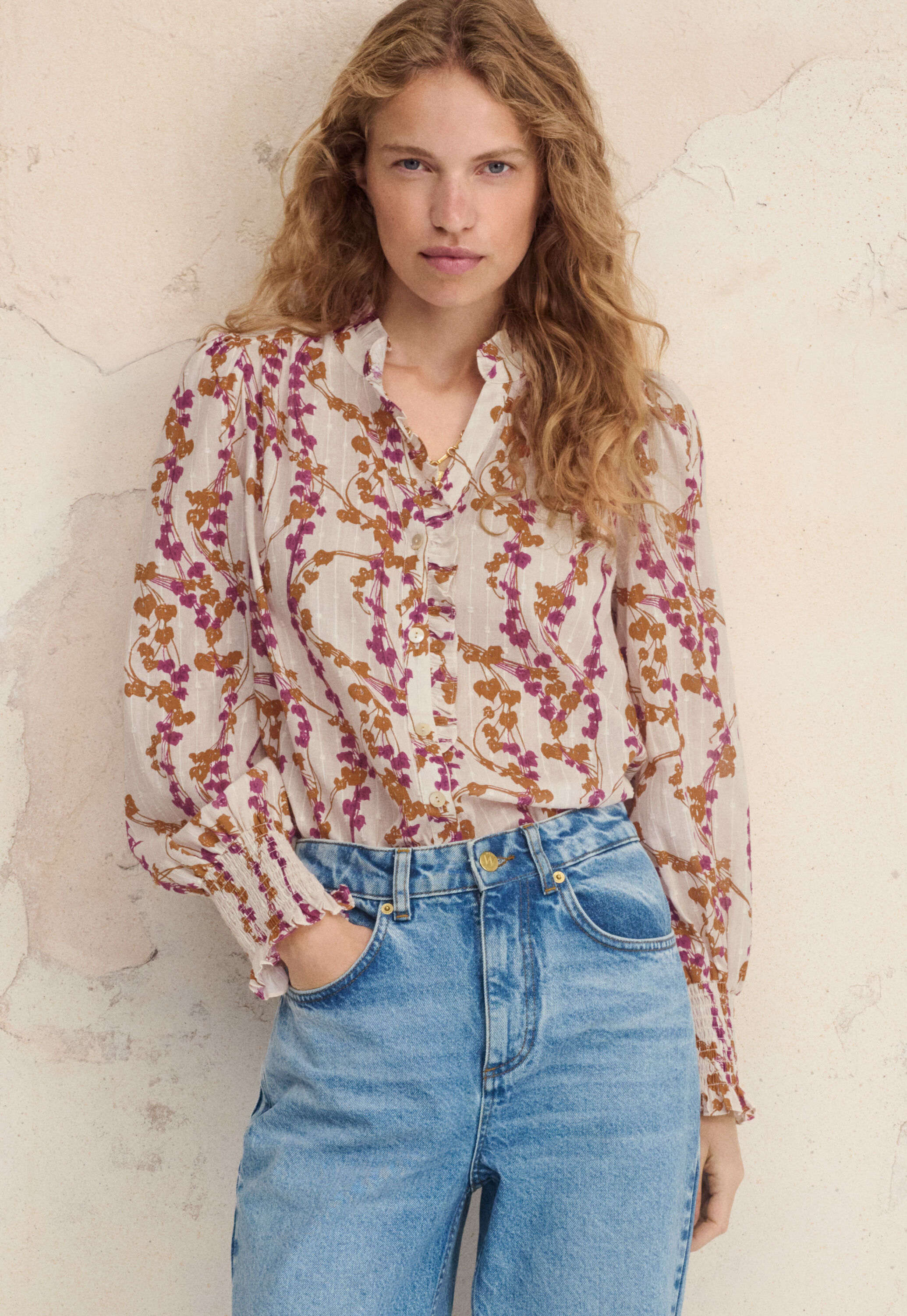 Bedruckte Bluse