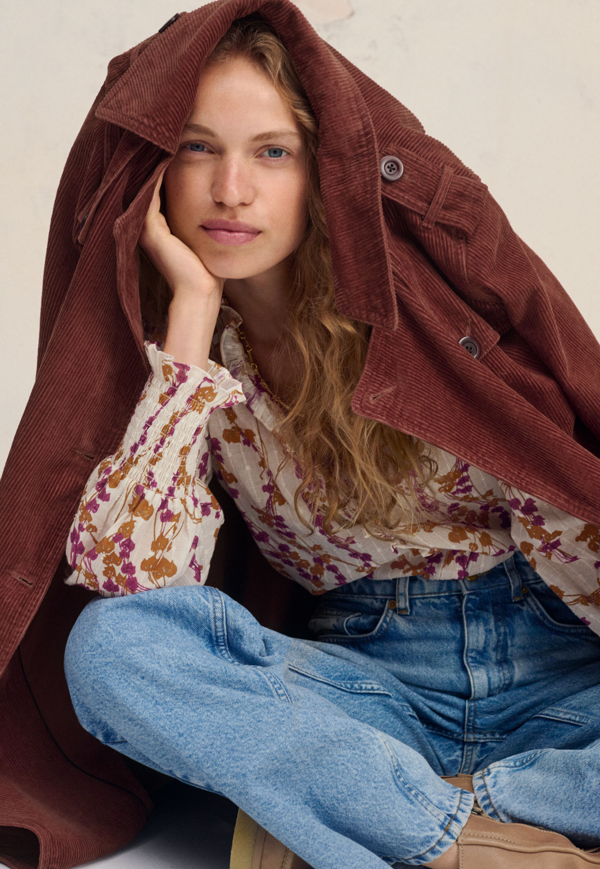 Trenchcoat aus Cord