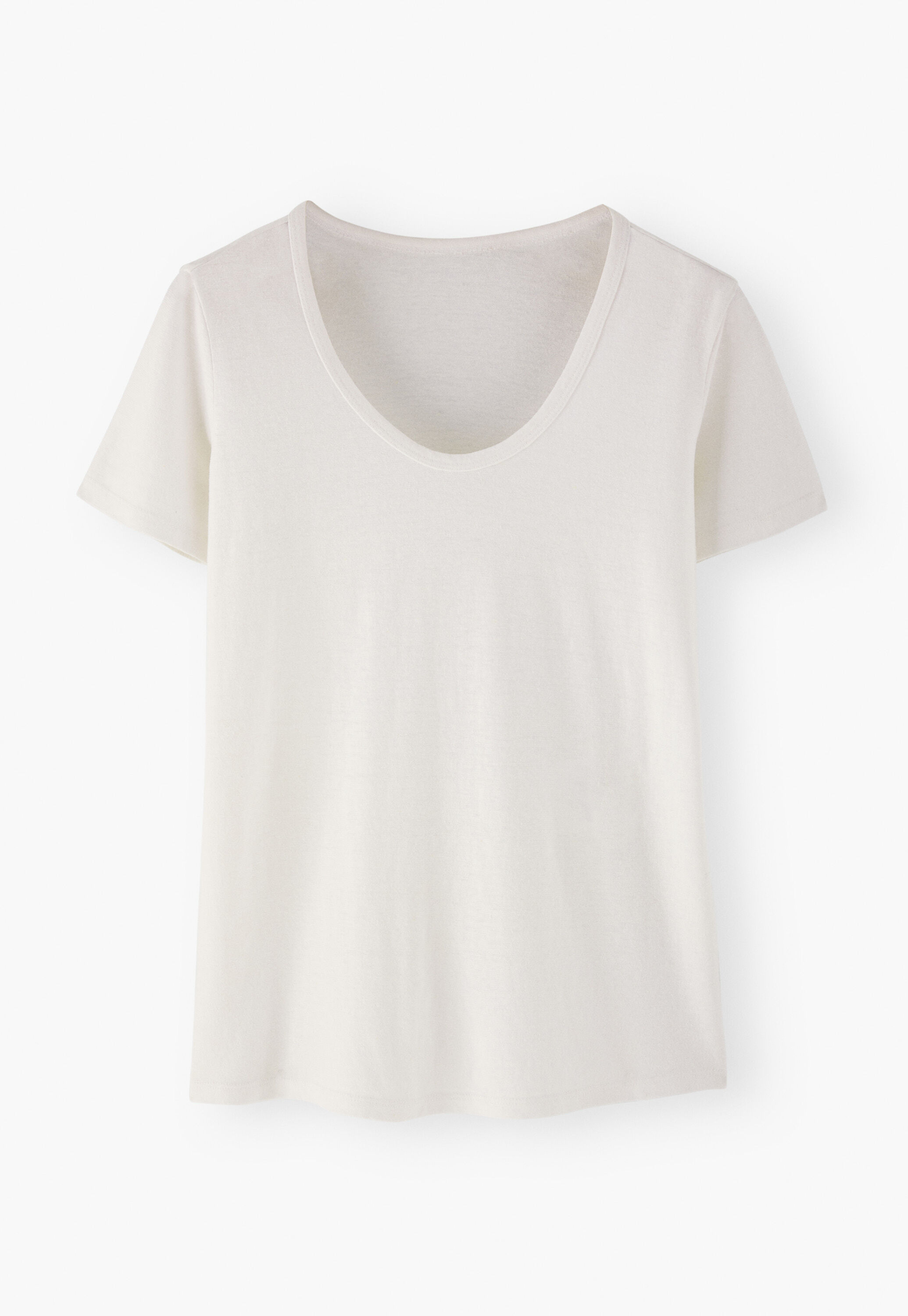 T-Shirt mit U-Ausschnitt
