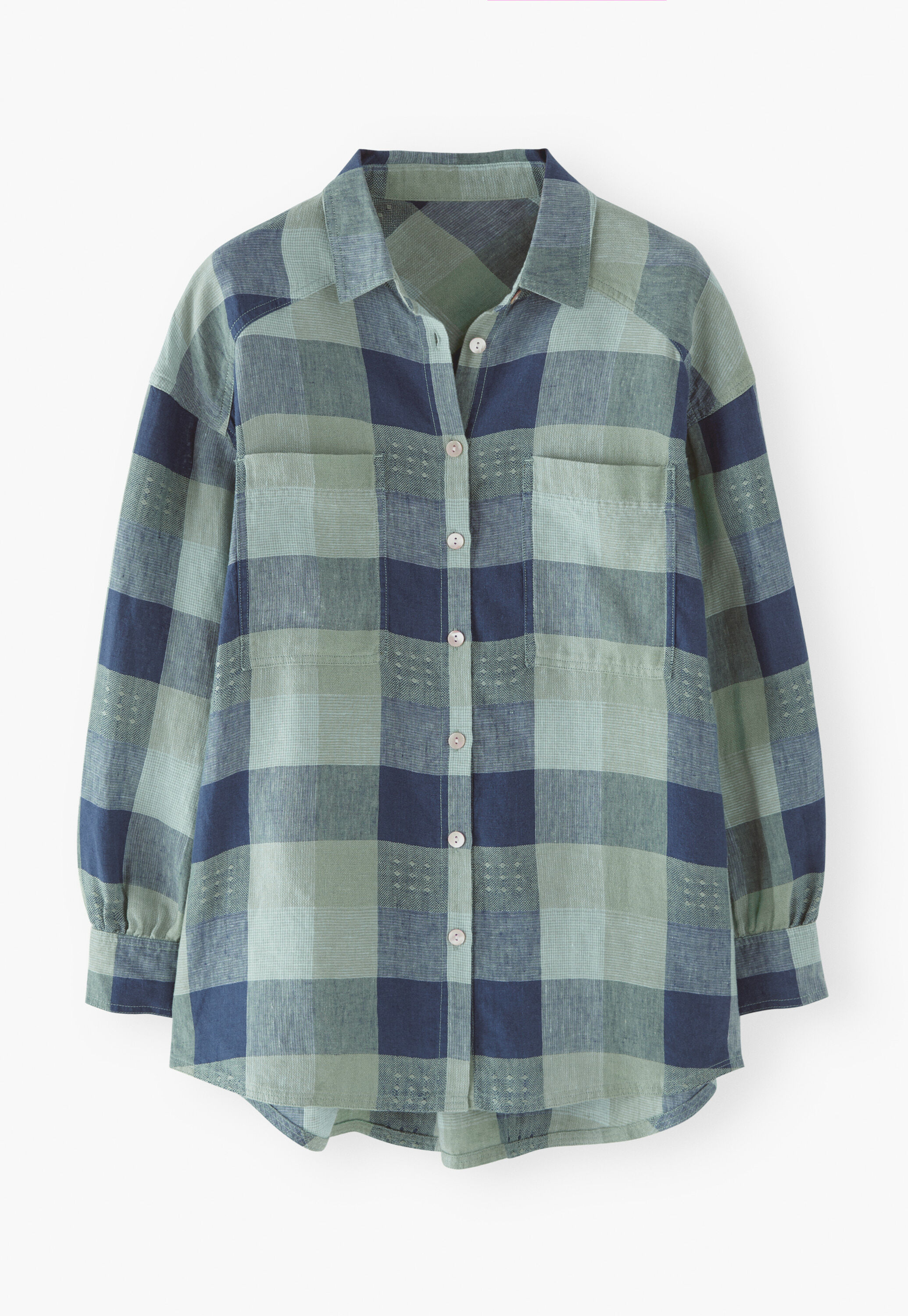 Oversize-Hemd mit Vichy-Karo