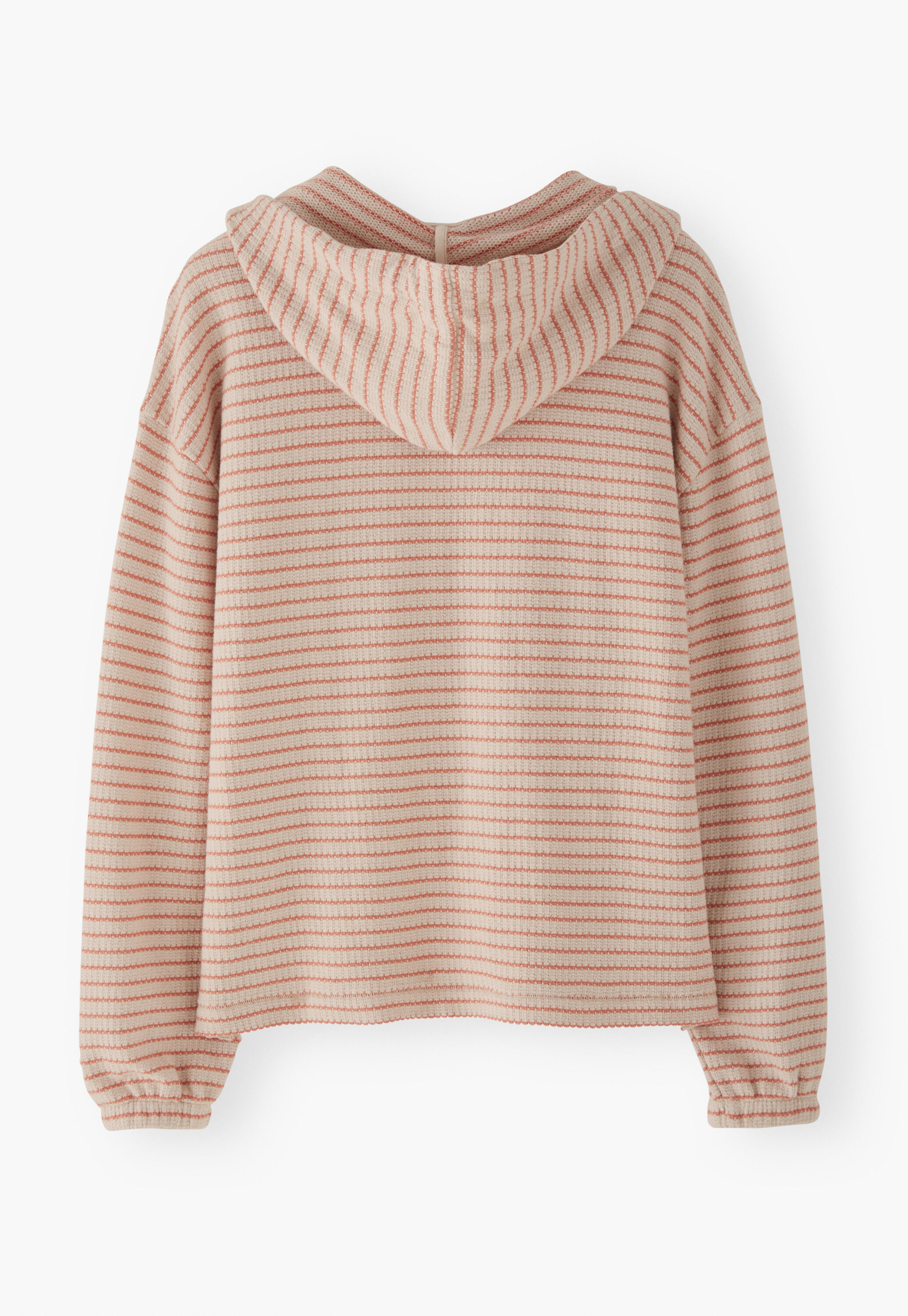Texturiertes Streifen-Hoodie