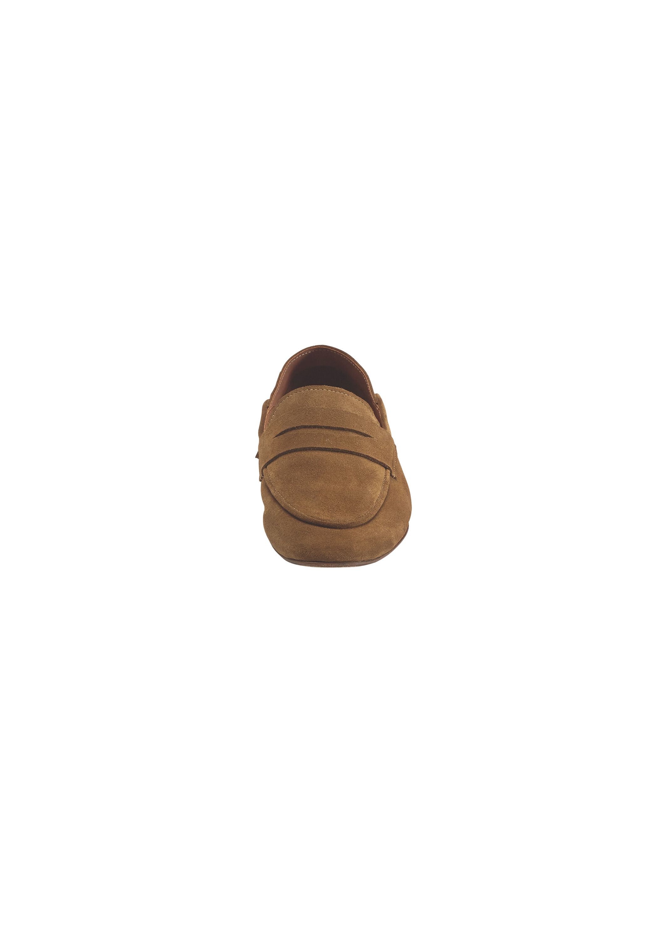 Sandfarbene Wildleder-Loafer