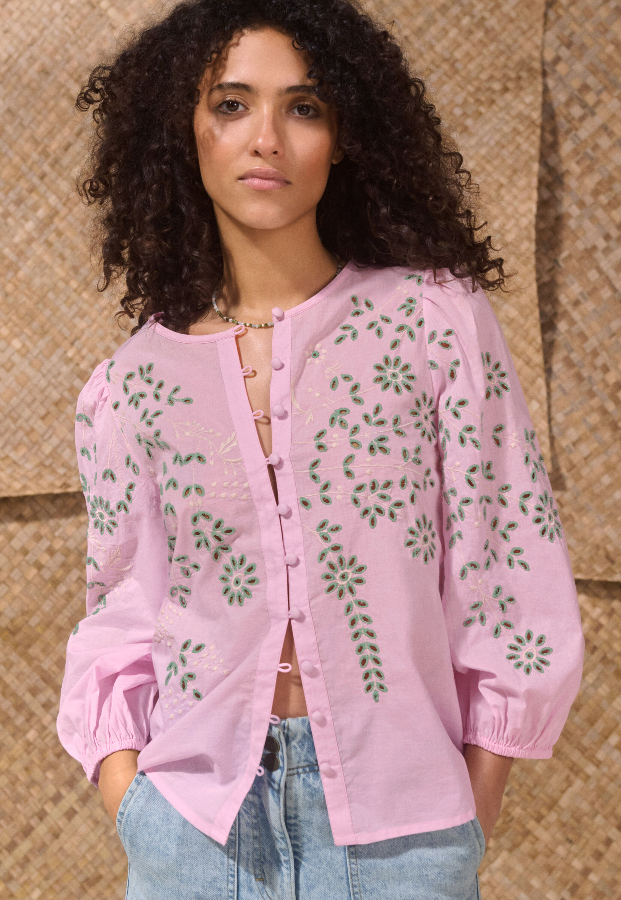 Bluse mit Biesen