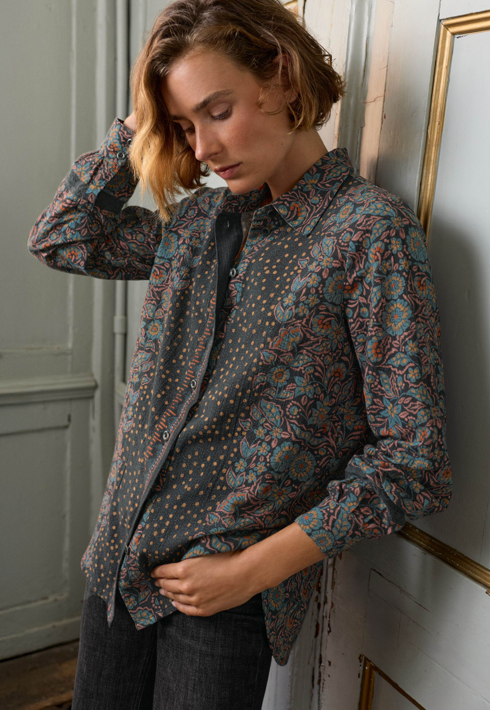 Bedruckte Bluse