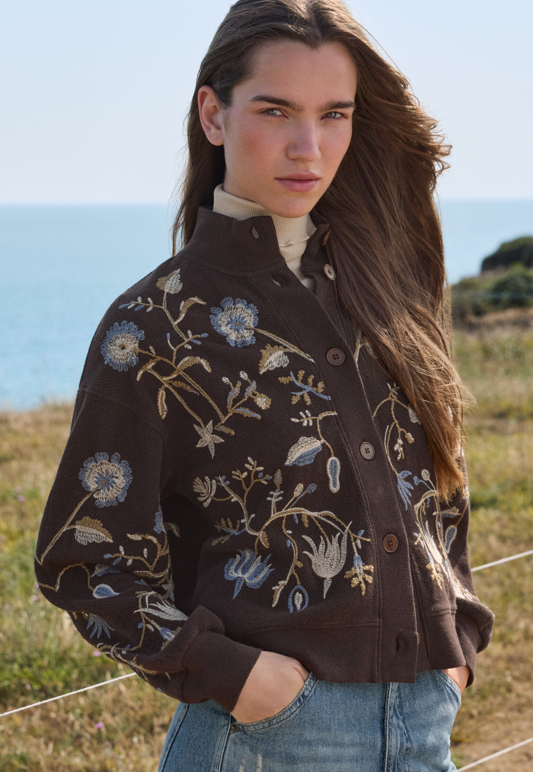 Bestickte Jacke