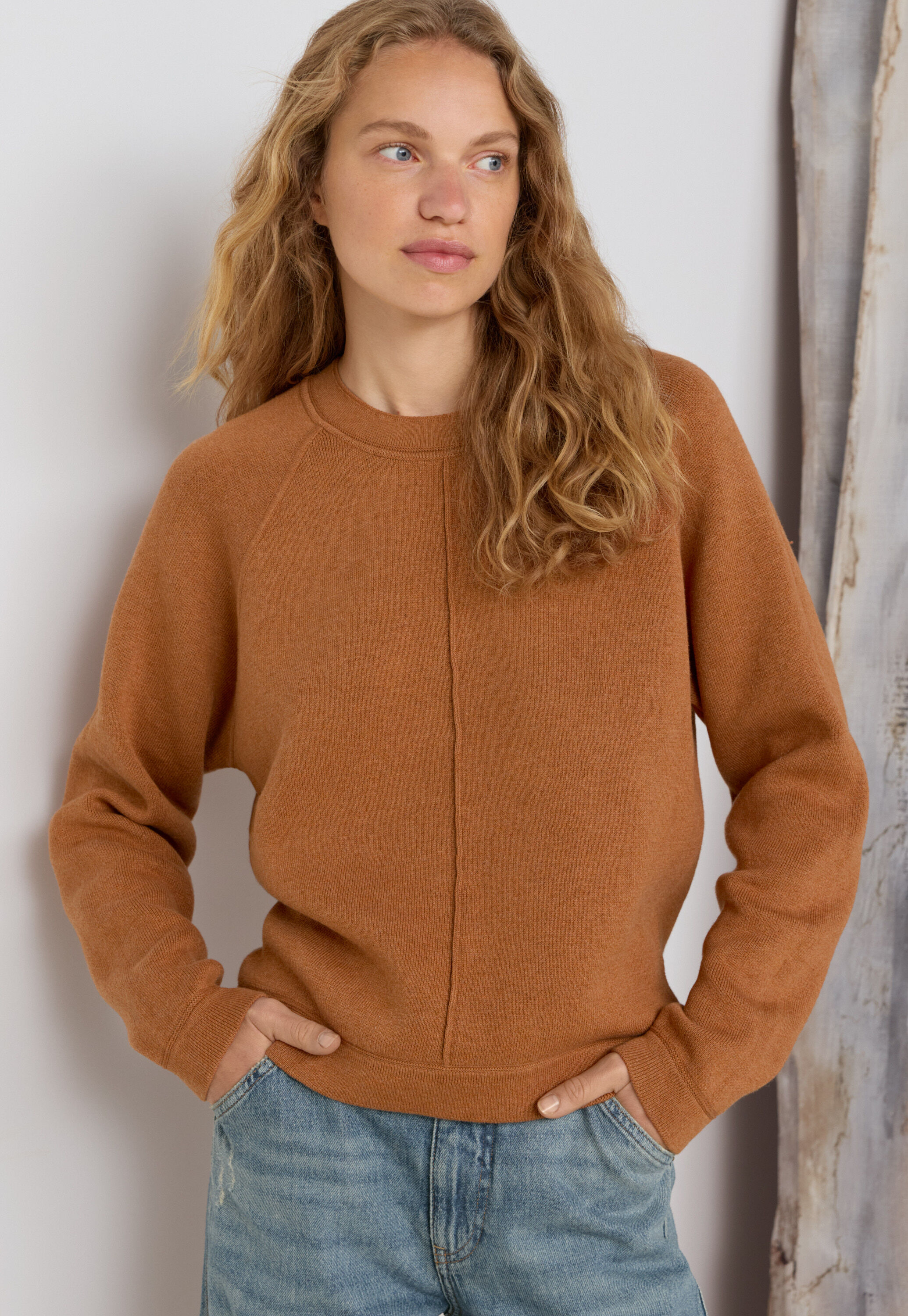 Spitzenmuster-Pullover