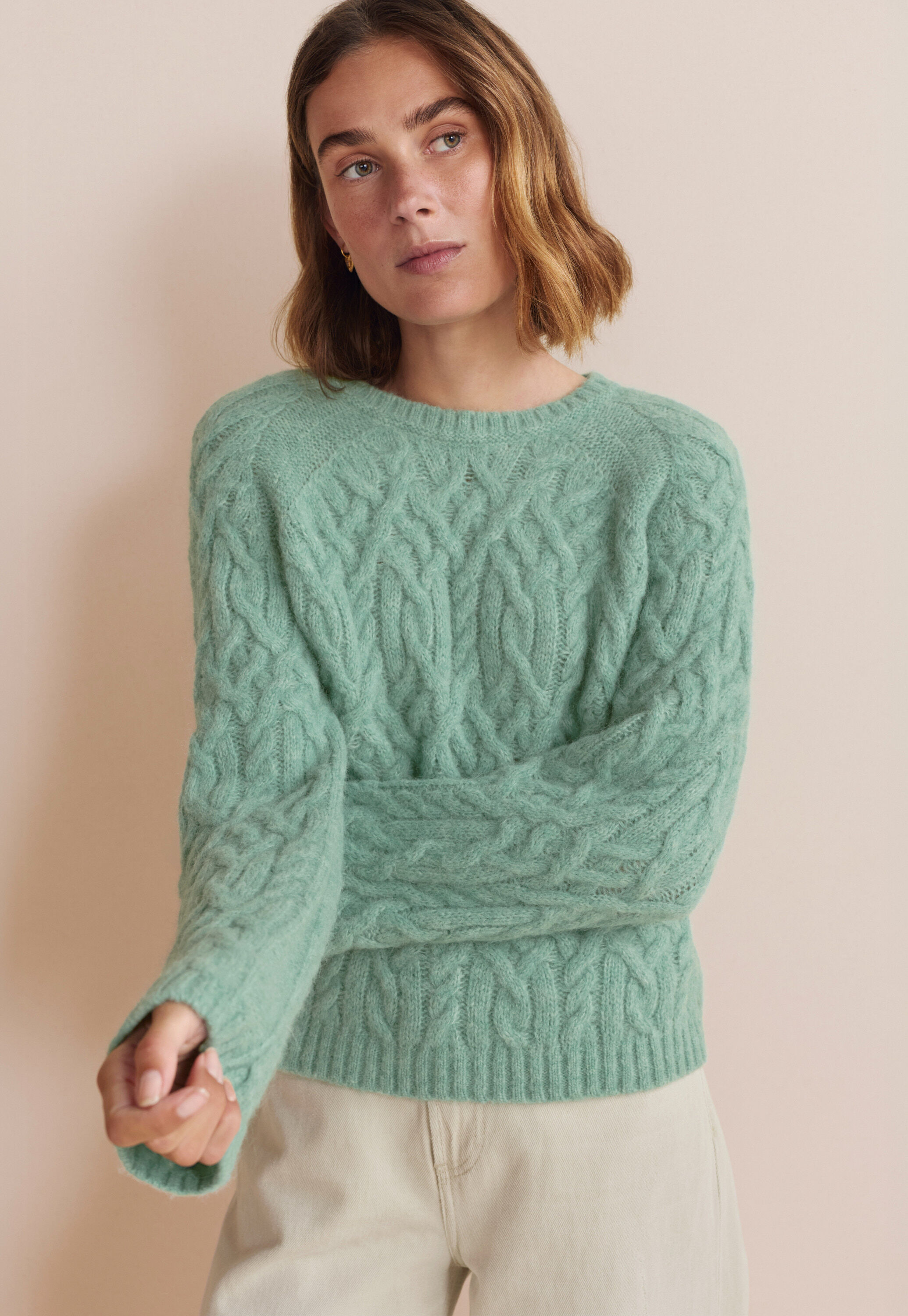Cardigan mit Waffelmuster
