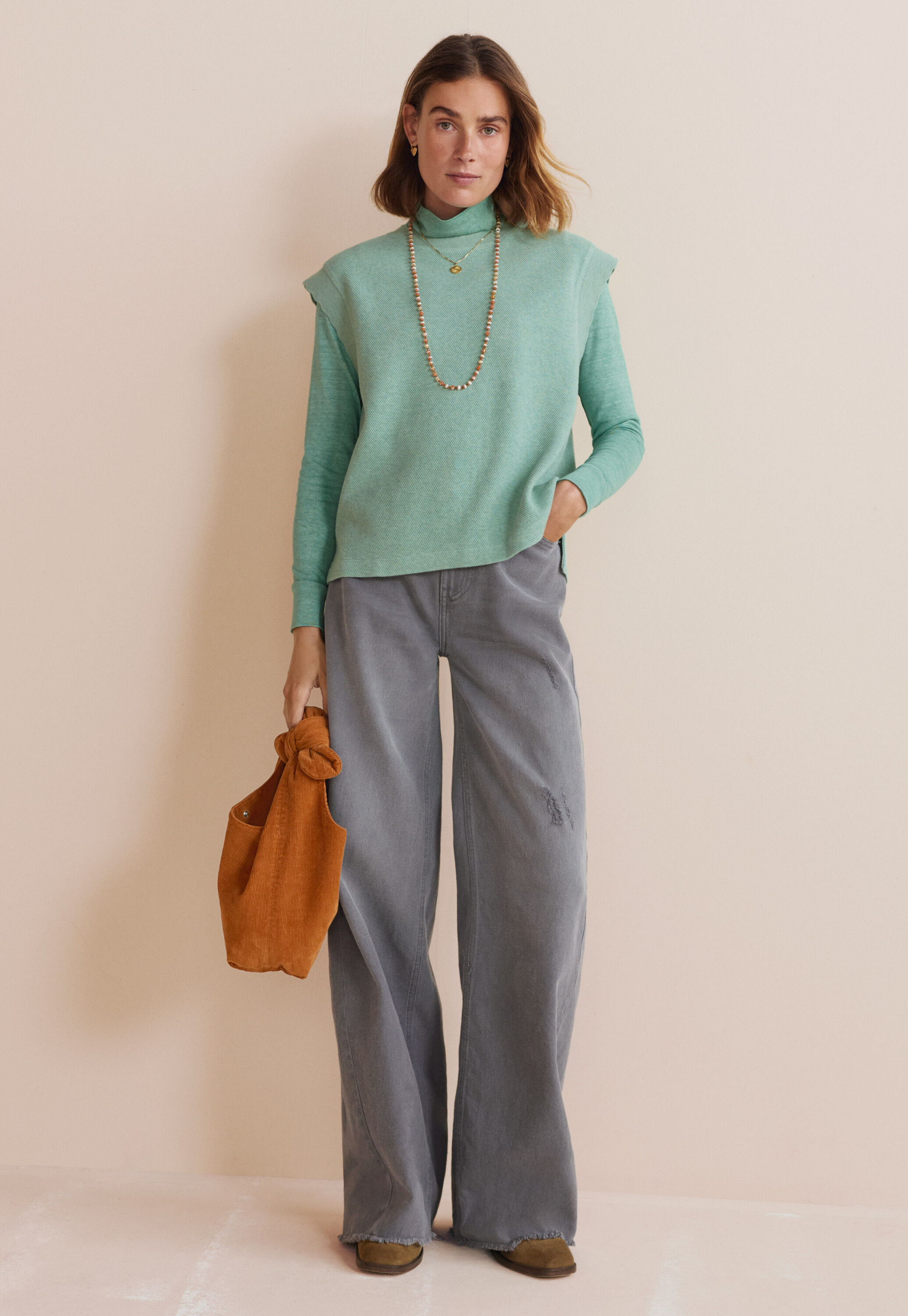Cardigan mit Waffelmuster