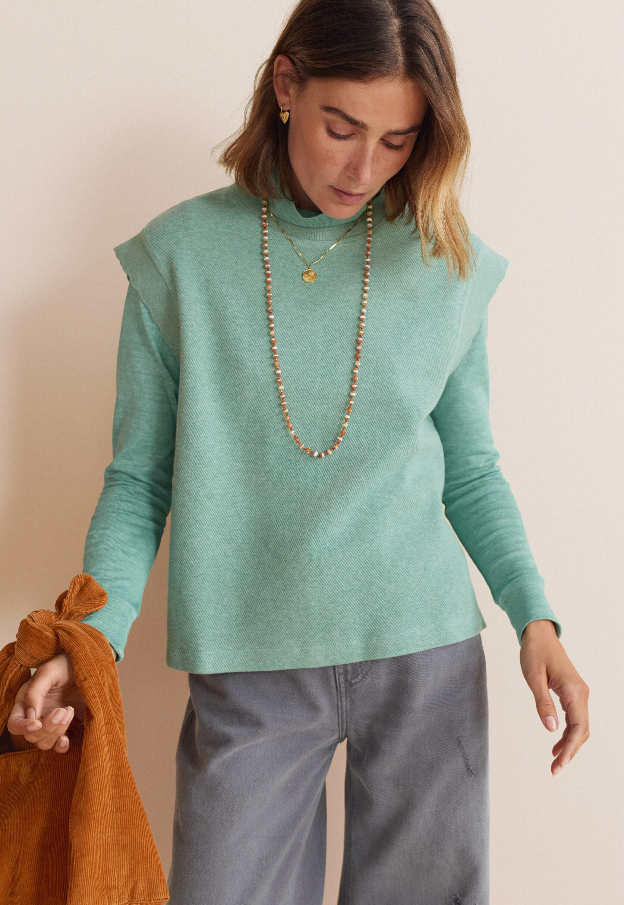 Cardigan mit Waffelmuster
