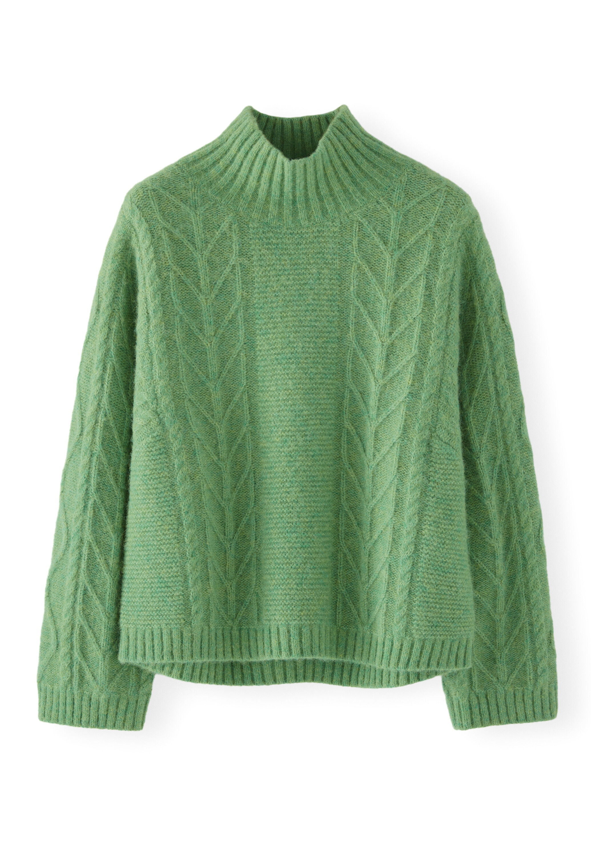 Zopfmuster-Pullover