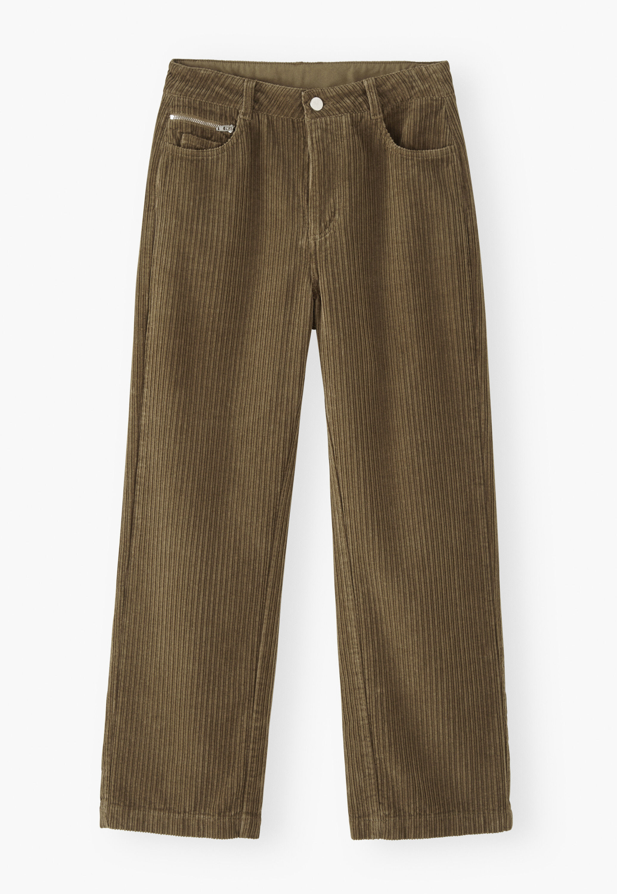 K&uuml;rzer geschnittene Hose mit weitem Bein