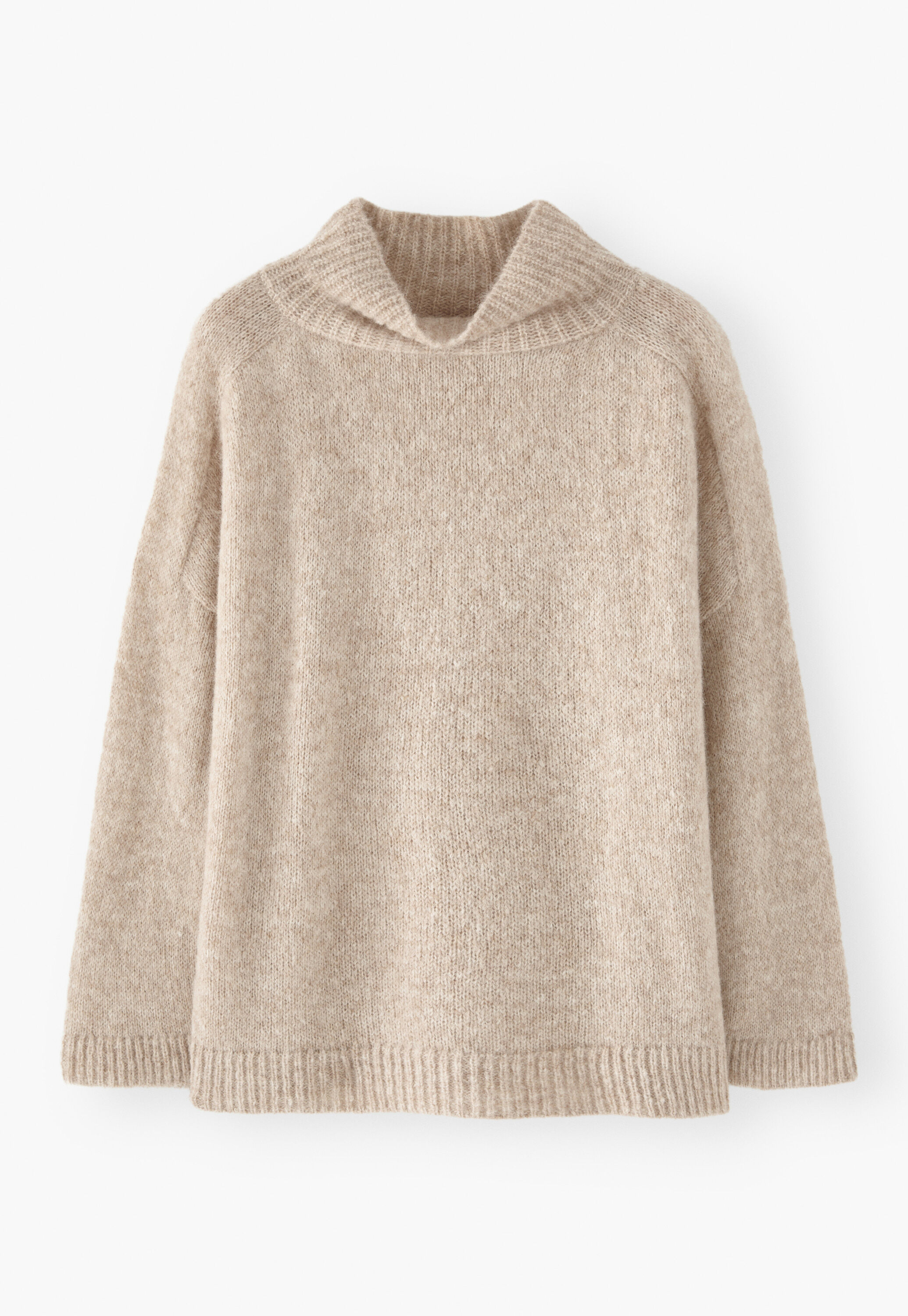 Pullover mit hohem Kragen, Nerz-Twist, large