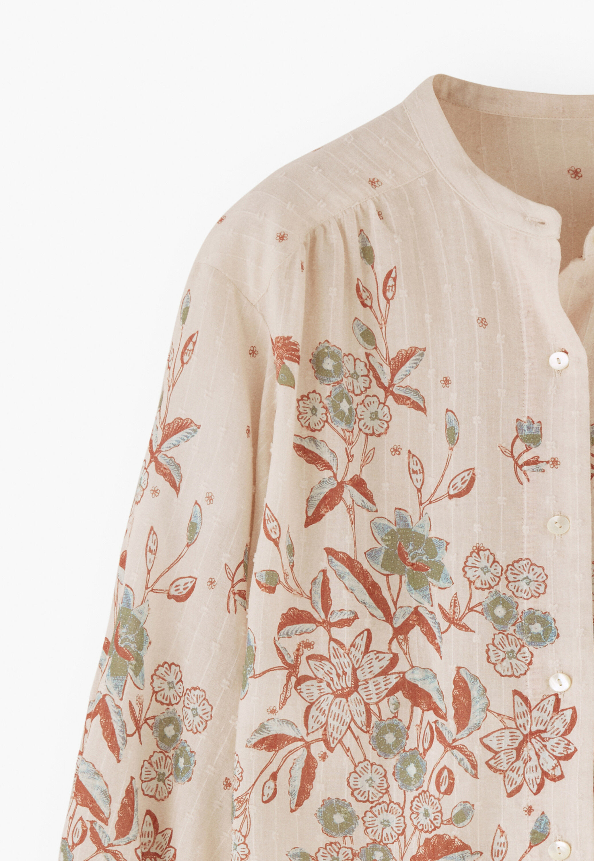 Bedruckte Boyfriend-Bluse