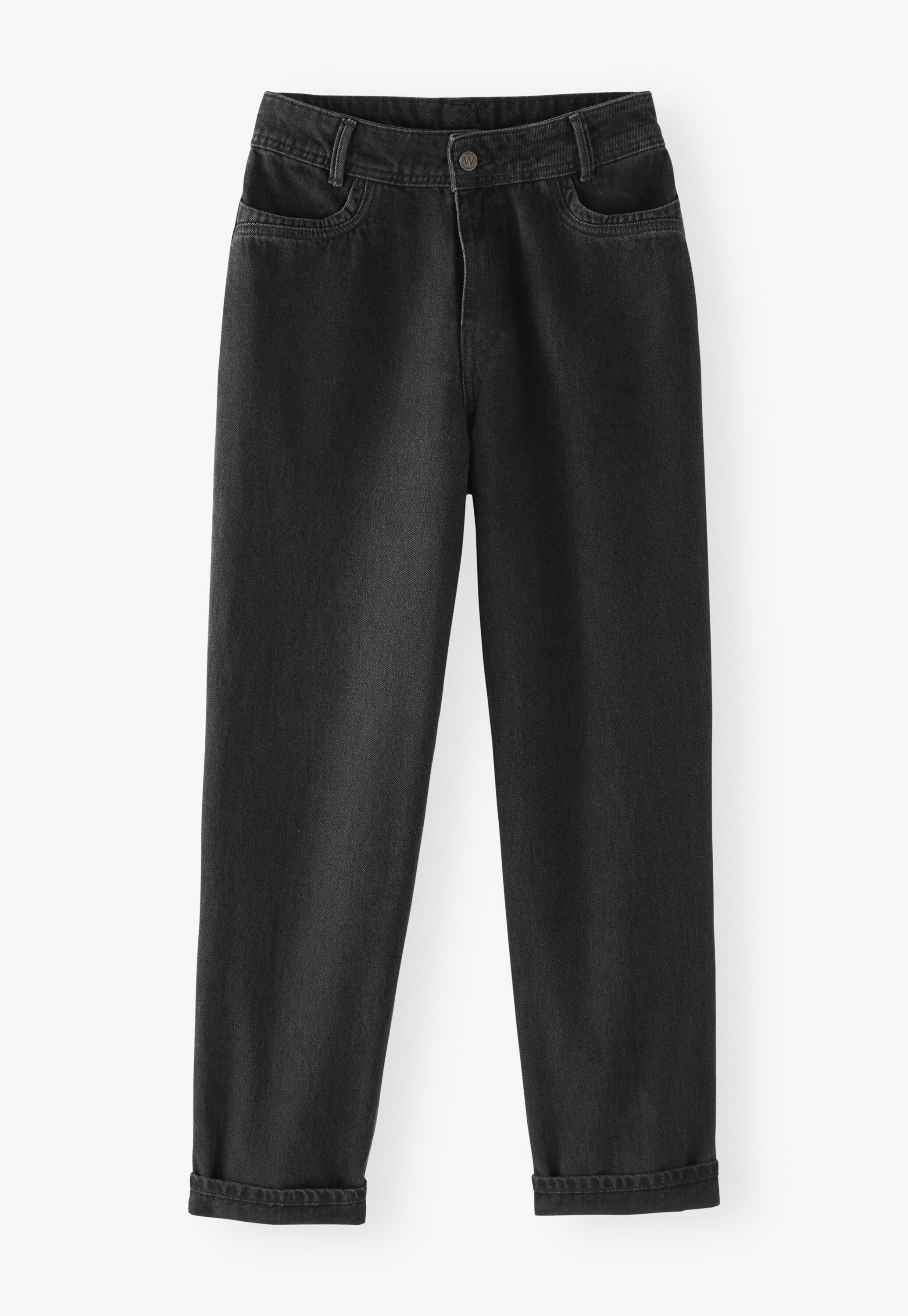 K&uuml;rzer geschnittene Hose mit weitem Bein