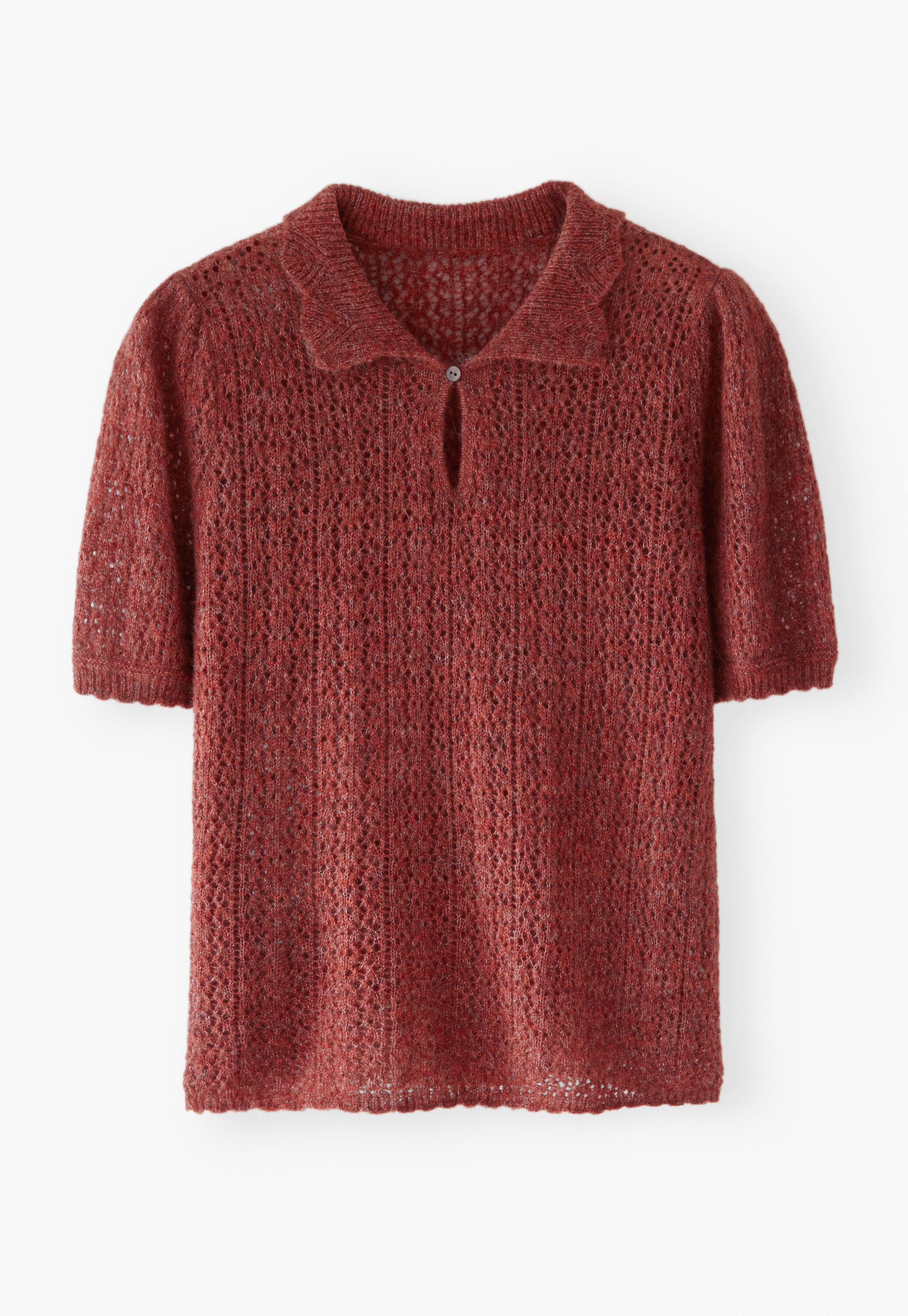 Pullover mit Spitzenmuster