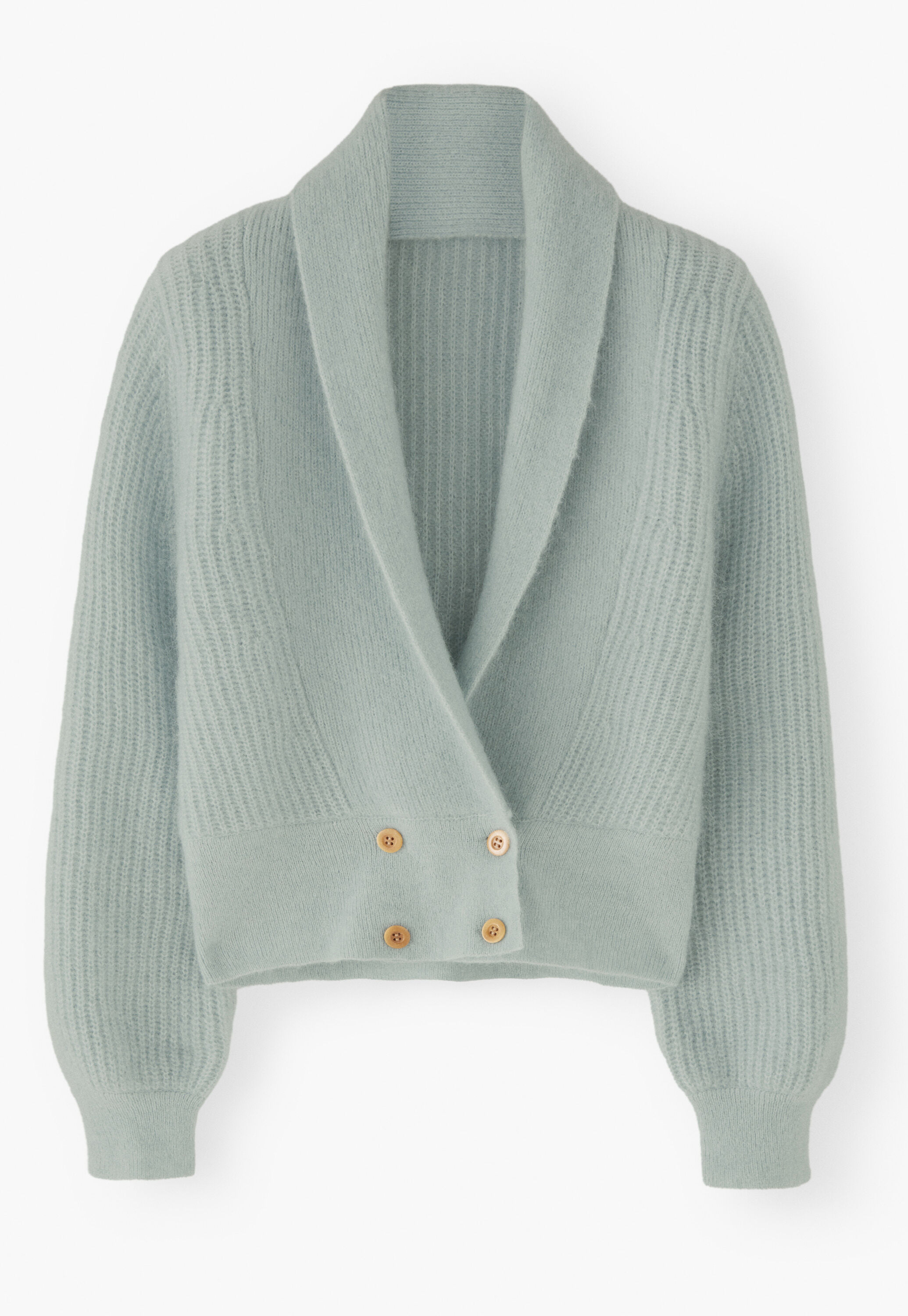 Cardigan mit Waffelmuster