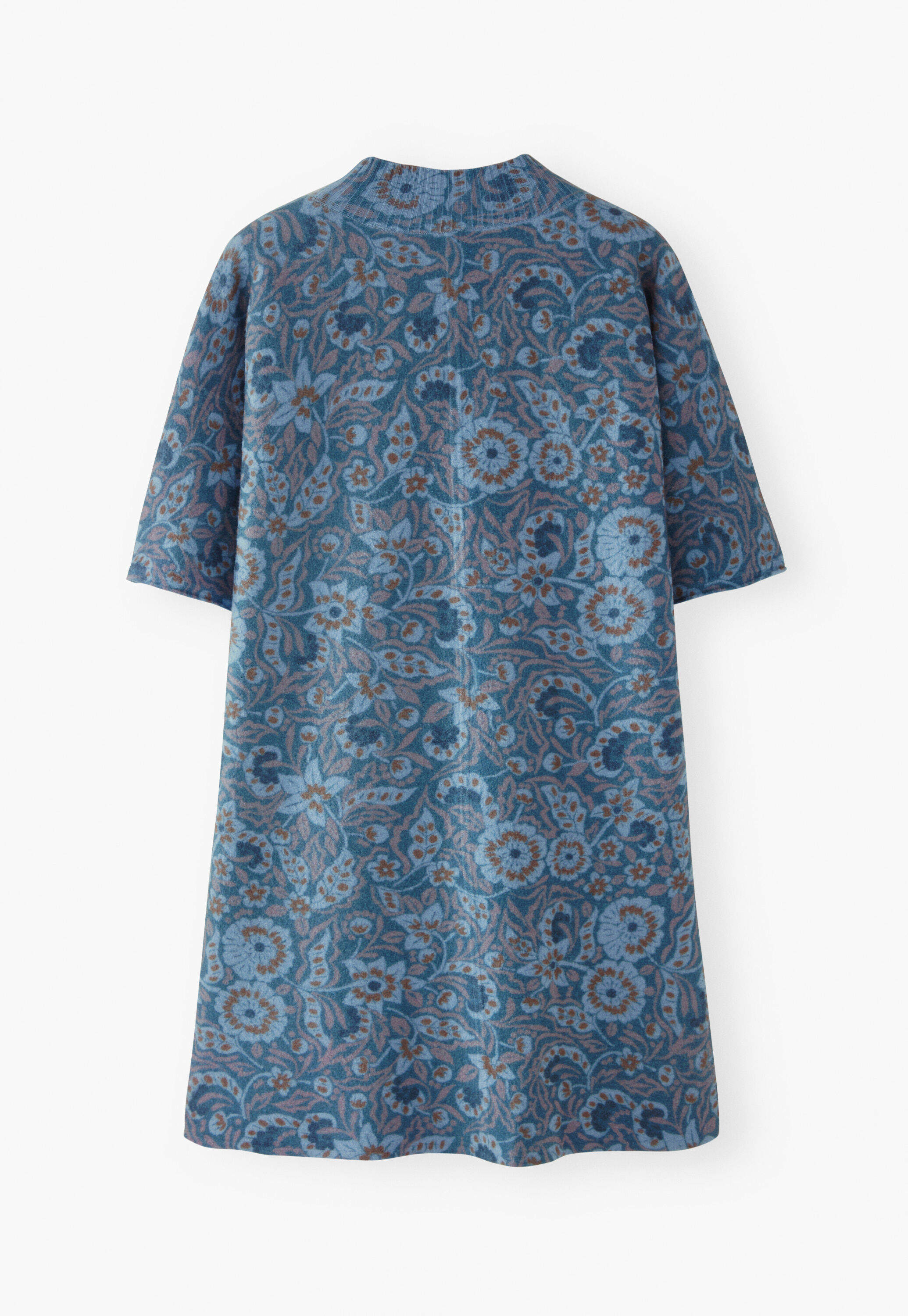 Bedrucktes Strickkleid, Denim, large