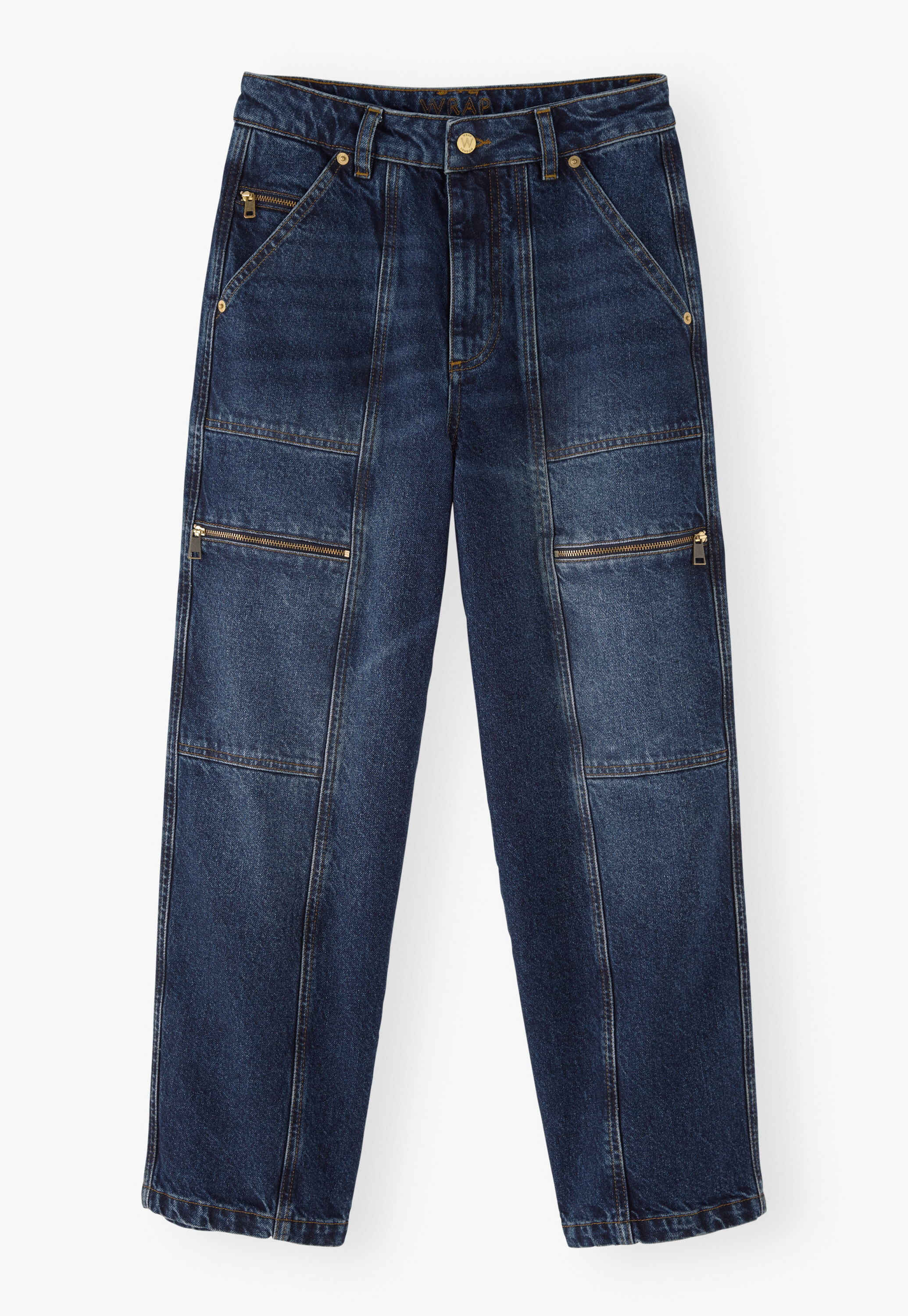 K&uuml;rzer geschnittene Hose mit weitem Bein