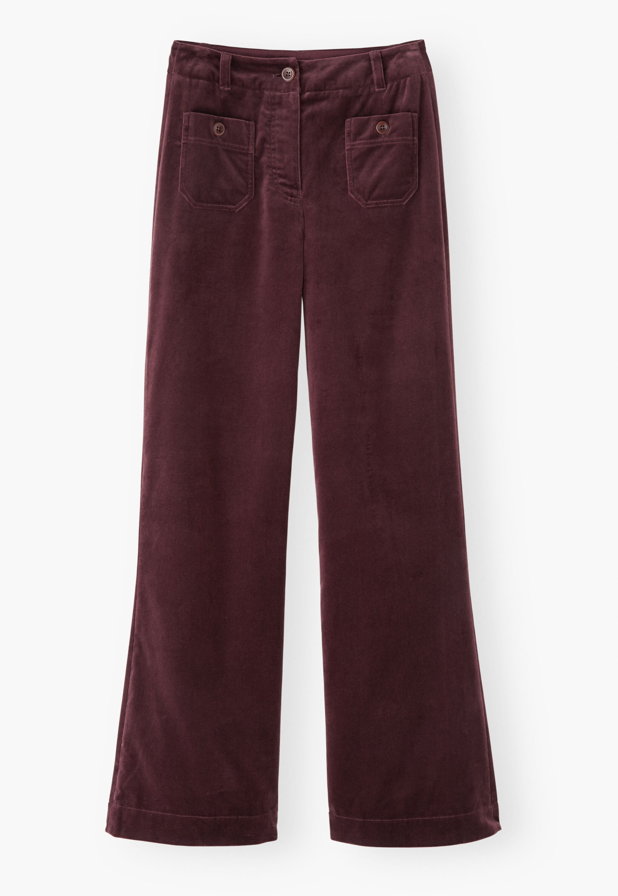 Samthose mit weitem Bein, Braune Beere, large