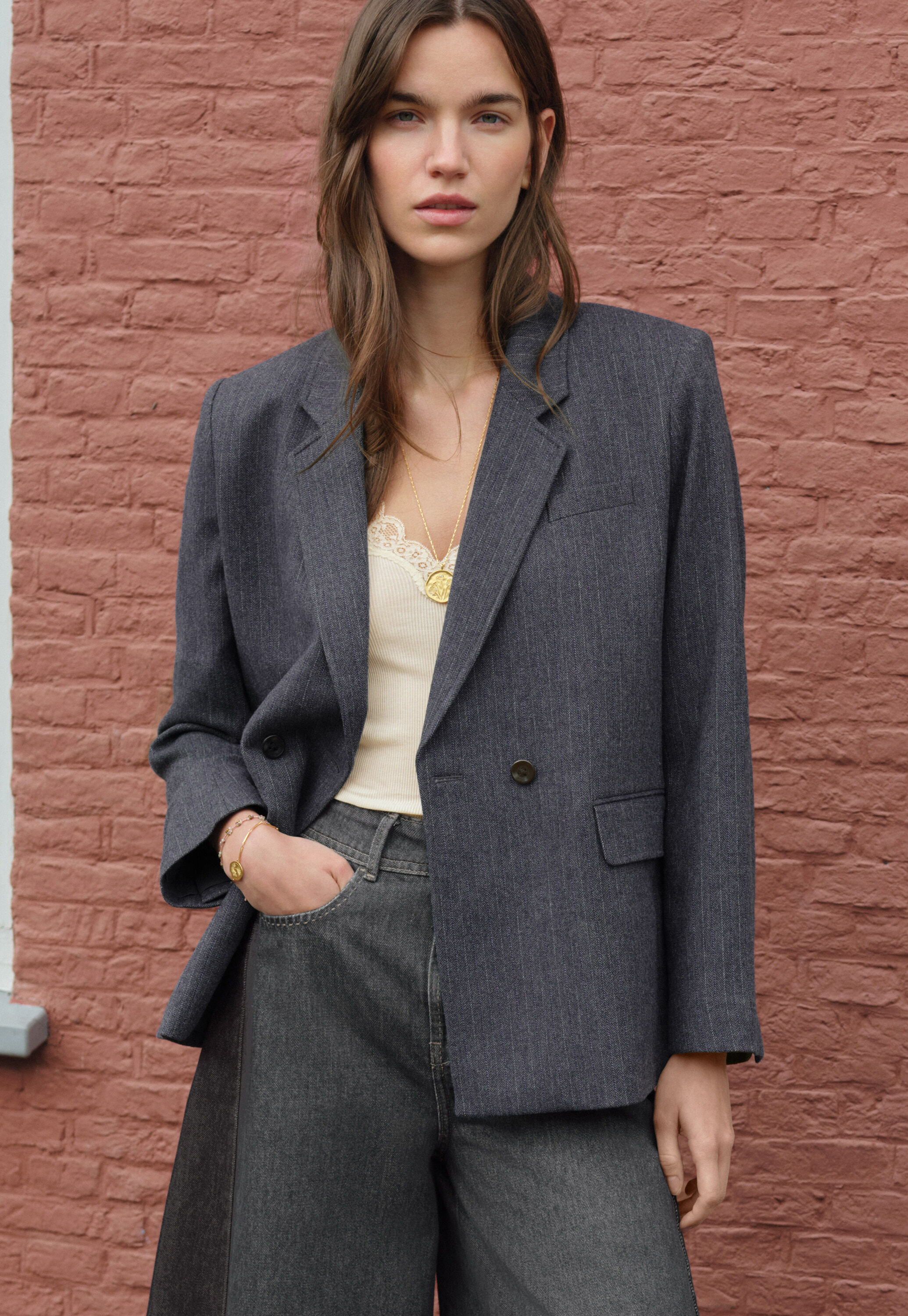Blazer, Dunkelgrau, large