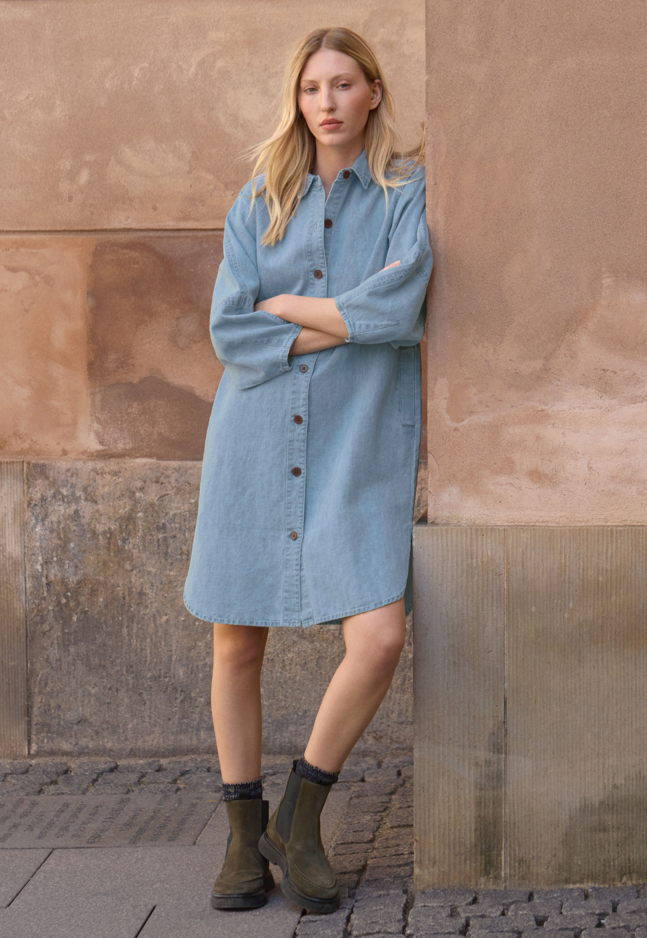 Oversize-Hemdblusenkleid