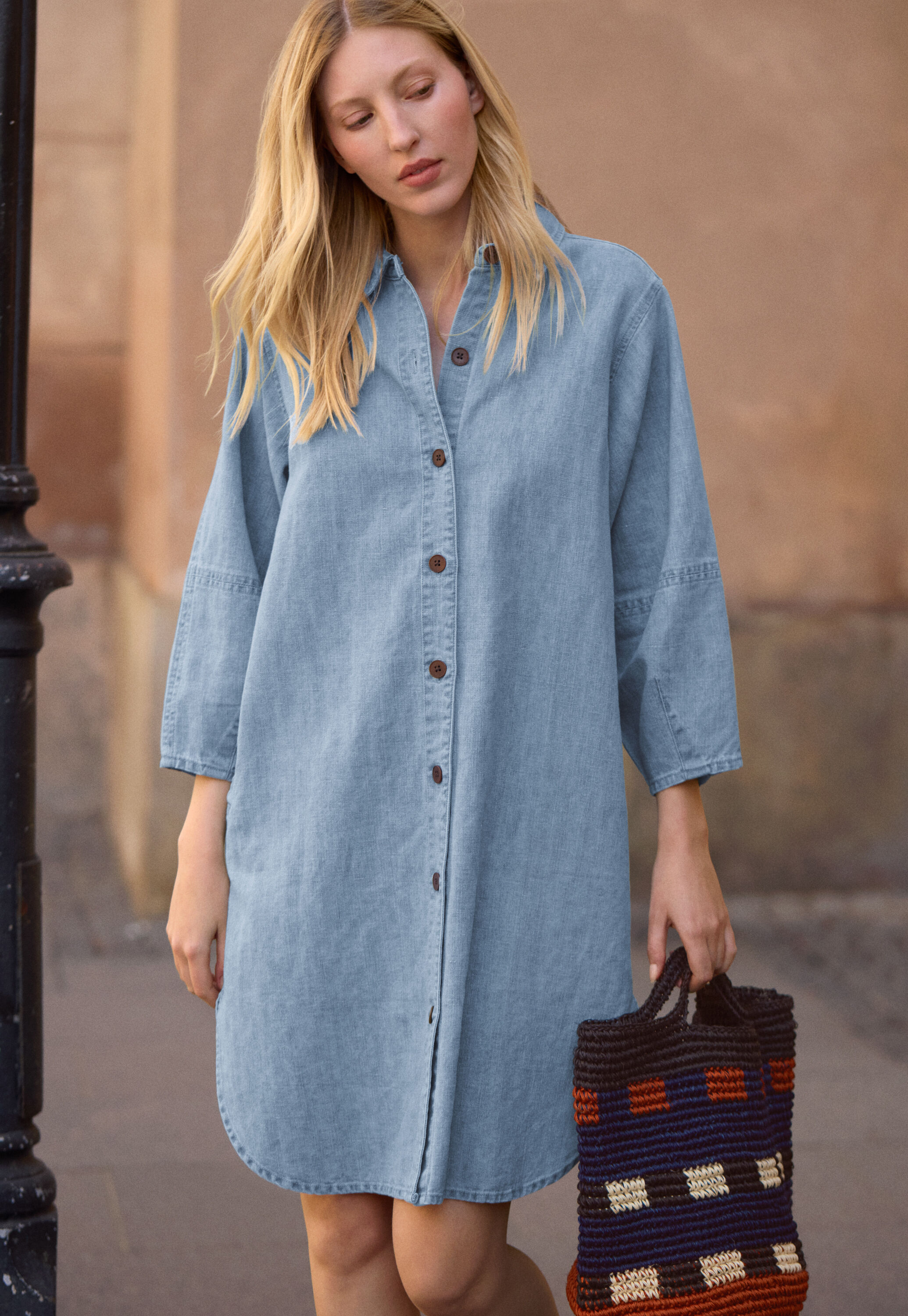 Oversize-Hemdblusenkleid