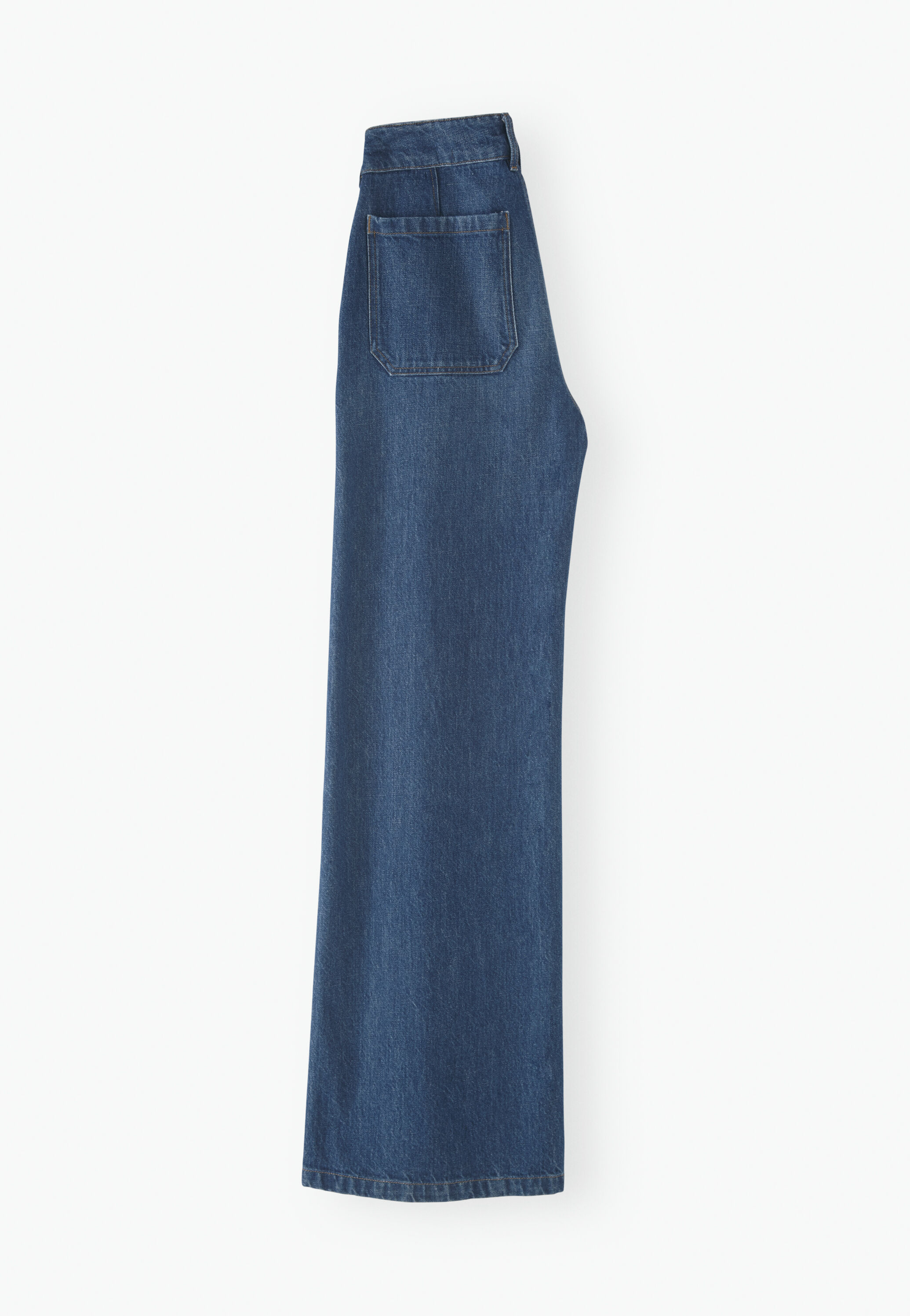 Lange Jeans mit weitem Bein