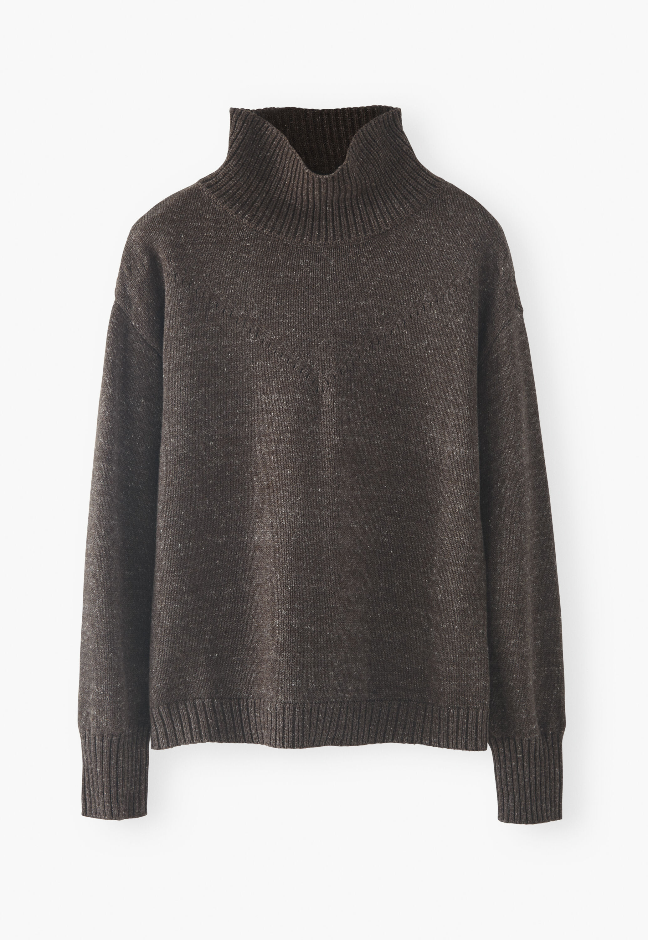 Pullover mit hohem Kragen