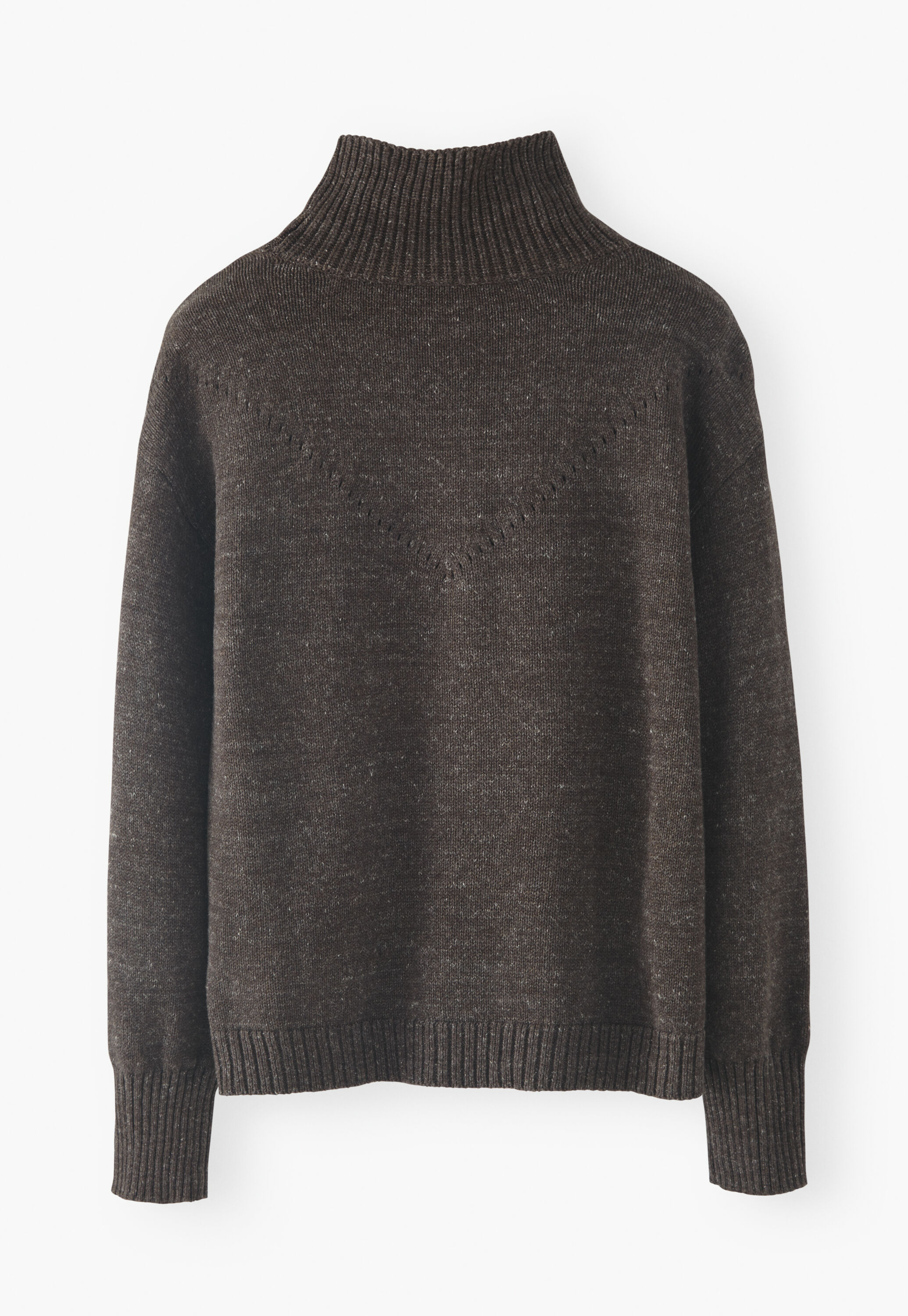 Pullover mit hohem Kragen
