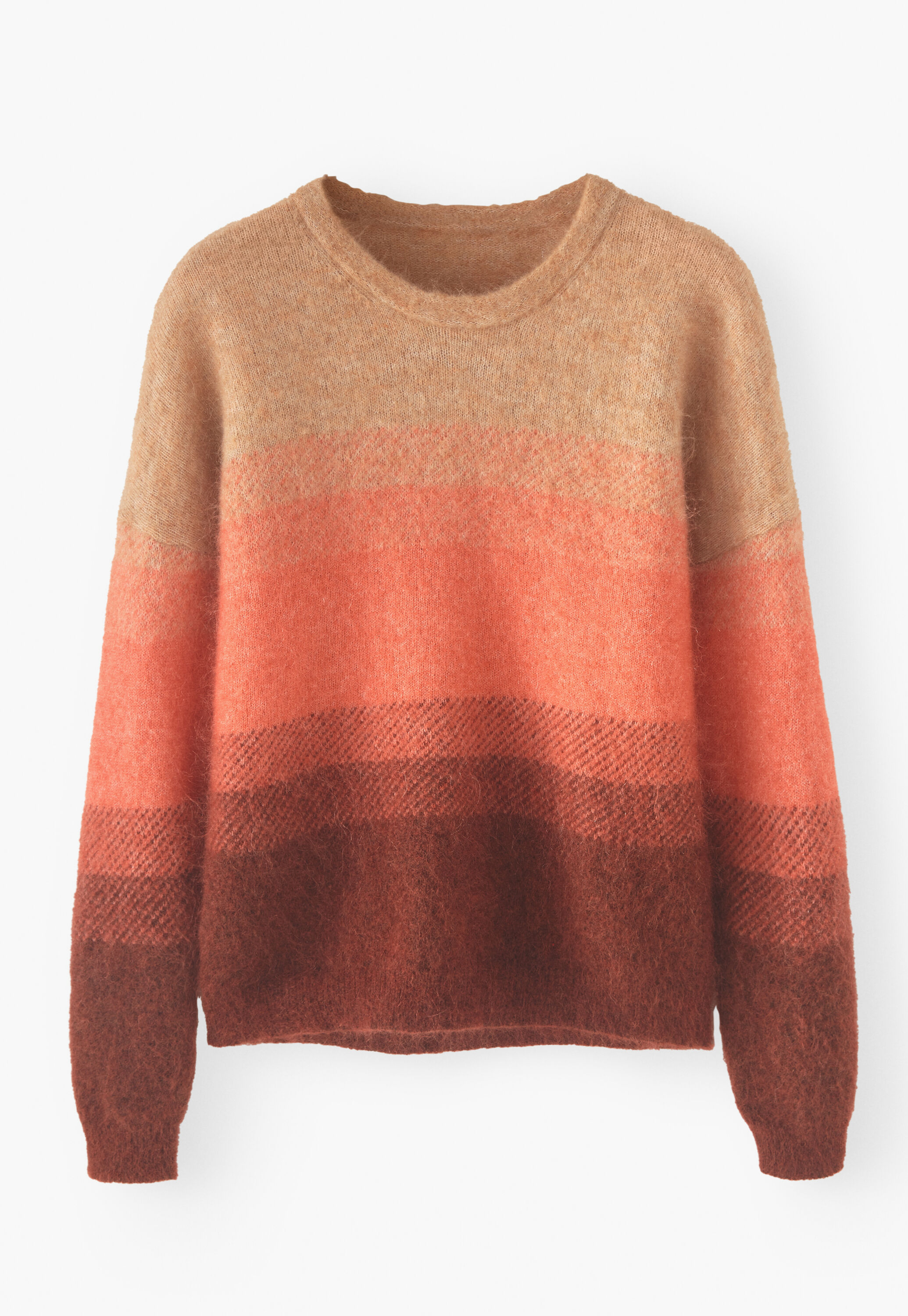 Pullover mit Ombr&eacute;-Streifen