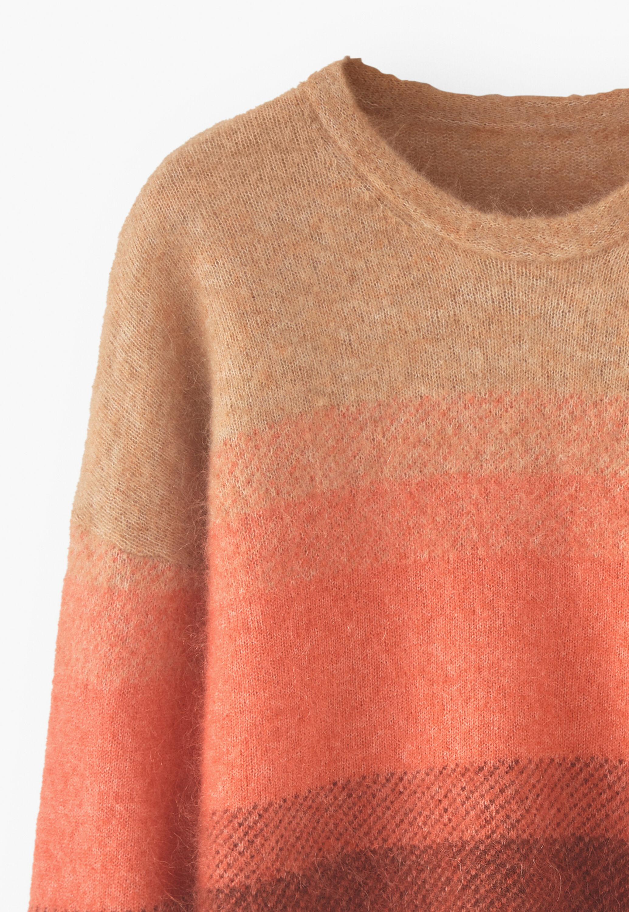 Pullover mit Ombr&eacute;-Streifen