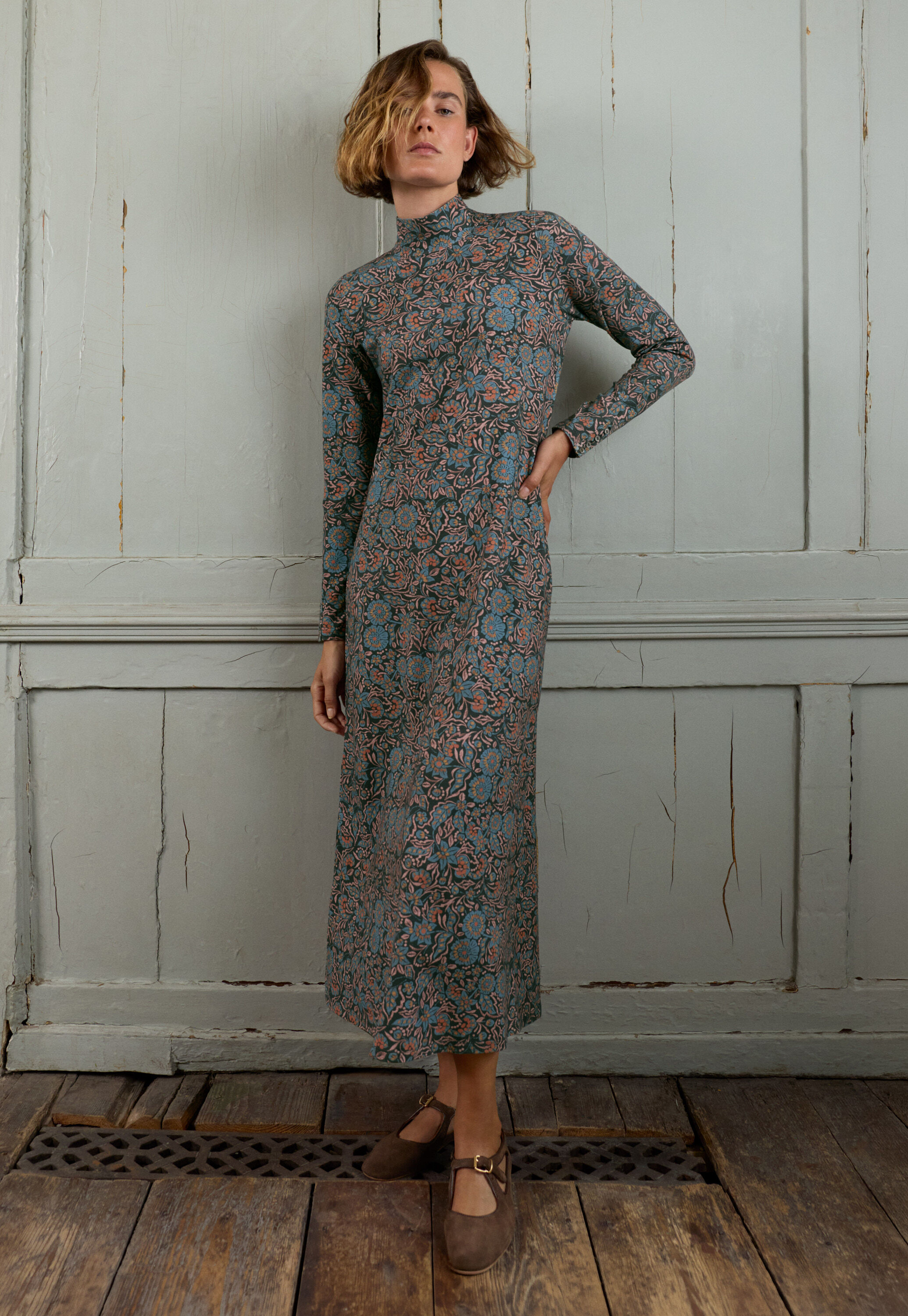 Bedrucktes Jerseykleid