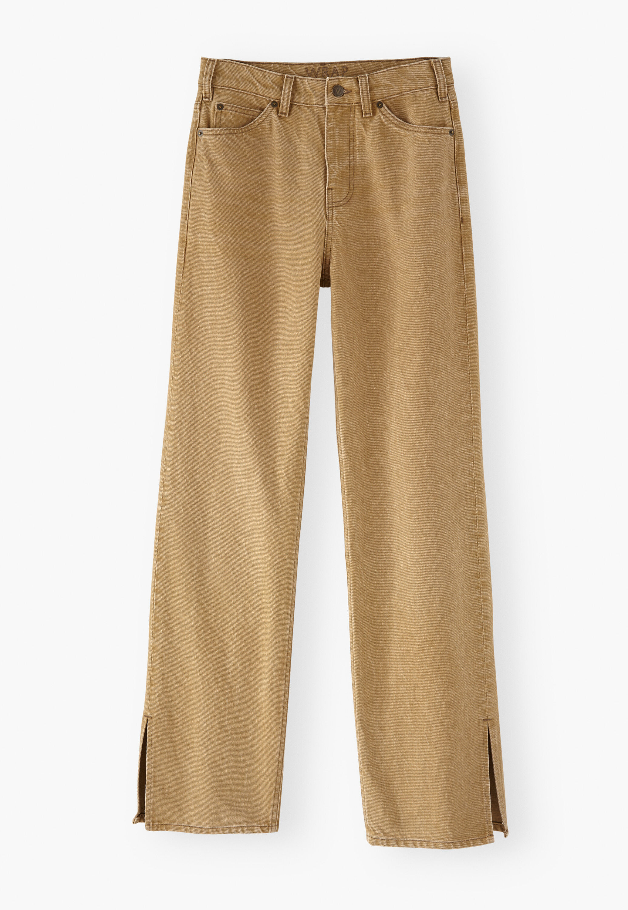 K&uuml;rzer geschnittene Hose mit weitem Bein